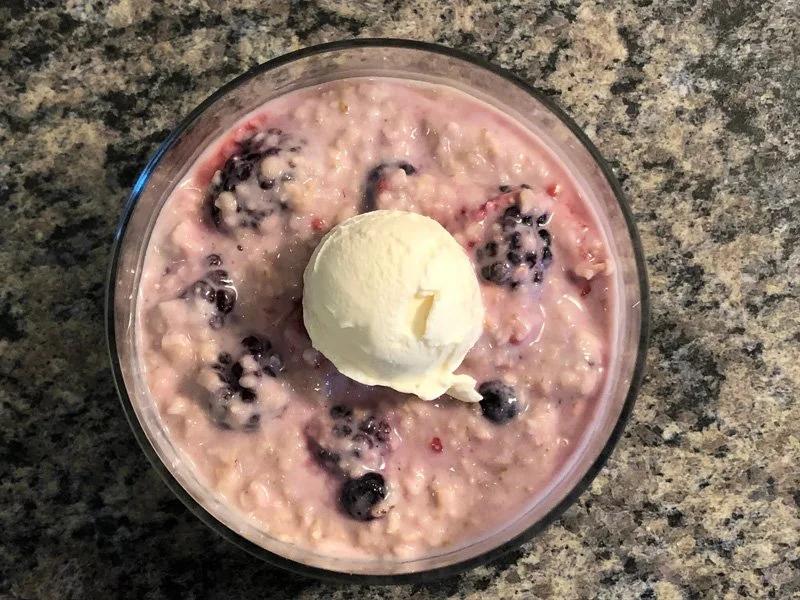 Indulge in Decadence: Hot Berry Cheesecake Oatmeal