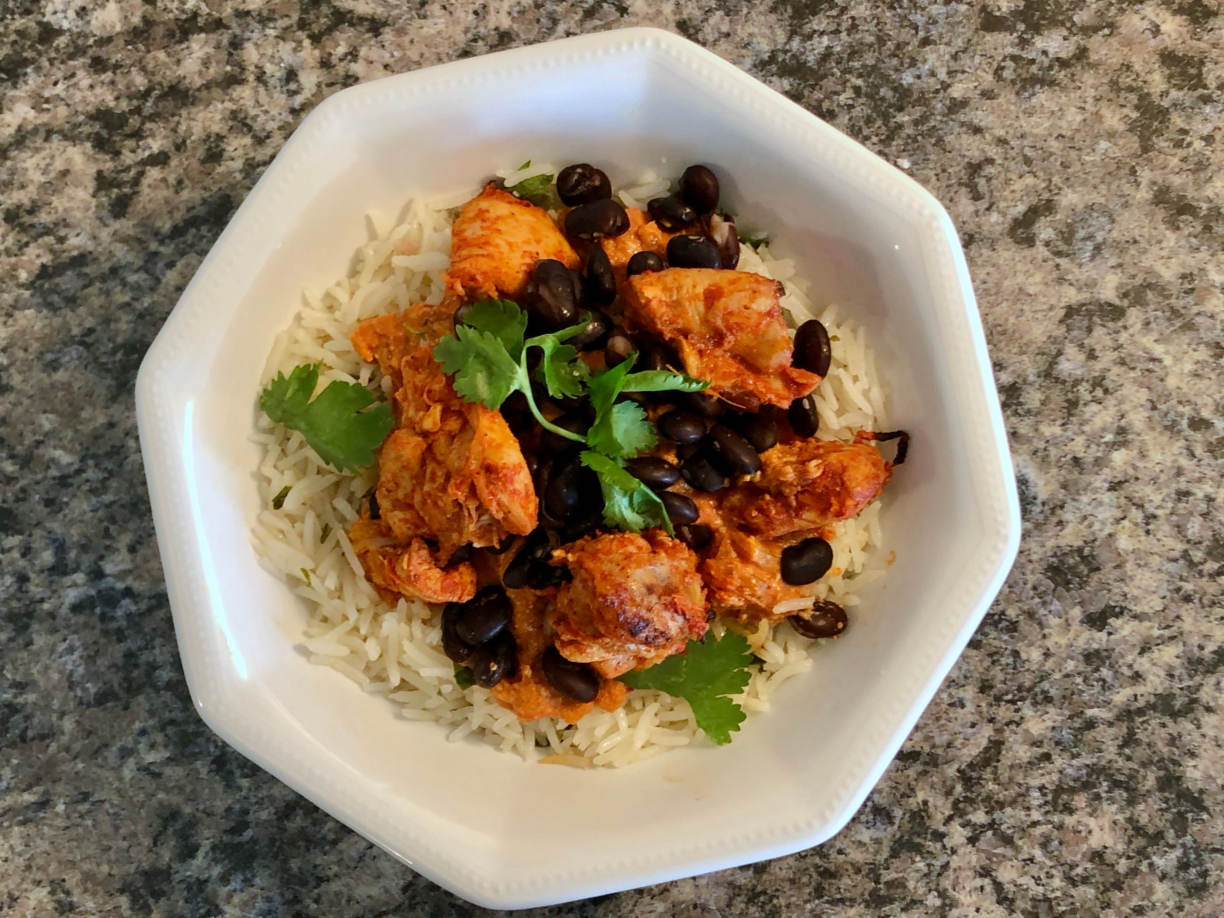 Deconstructed Chicken Tikka Masala Lunch Bowl