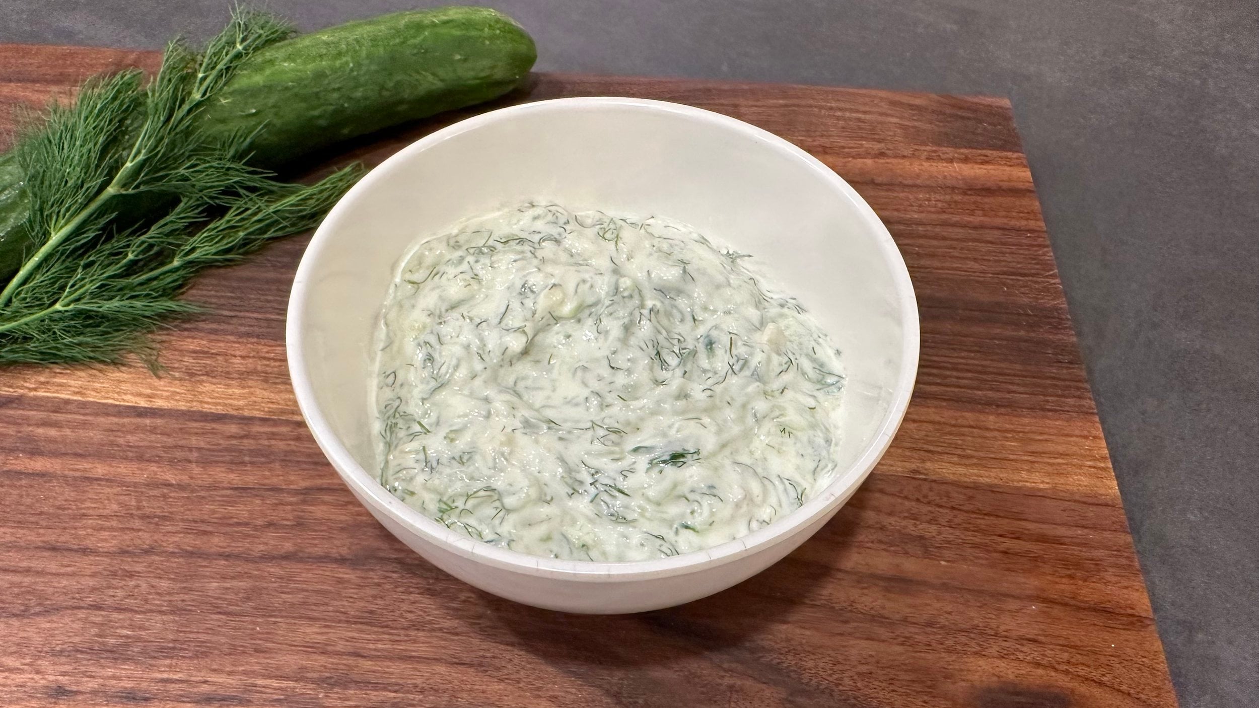 Authentic Greek Tzatziki Sauce (Yogurt & Cucumber Dip)