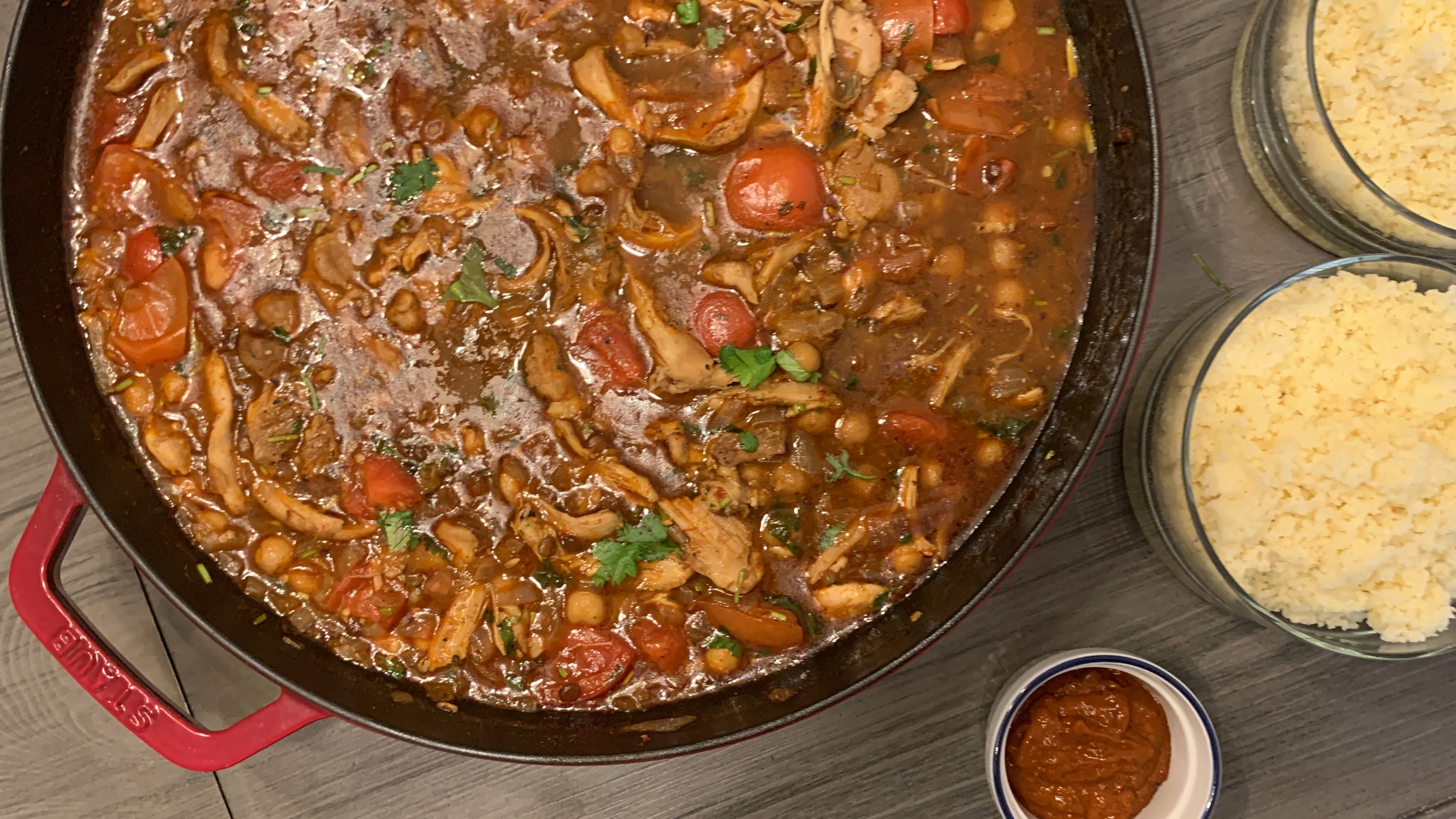 One-Pot Moroccan Chicken & Chickpea Stew