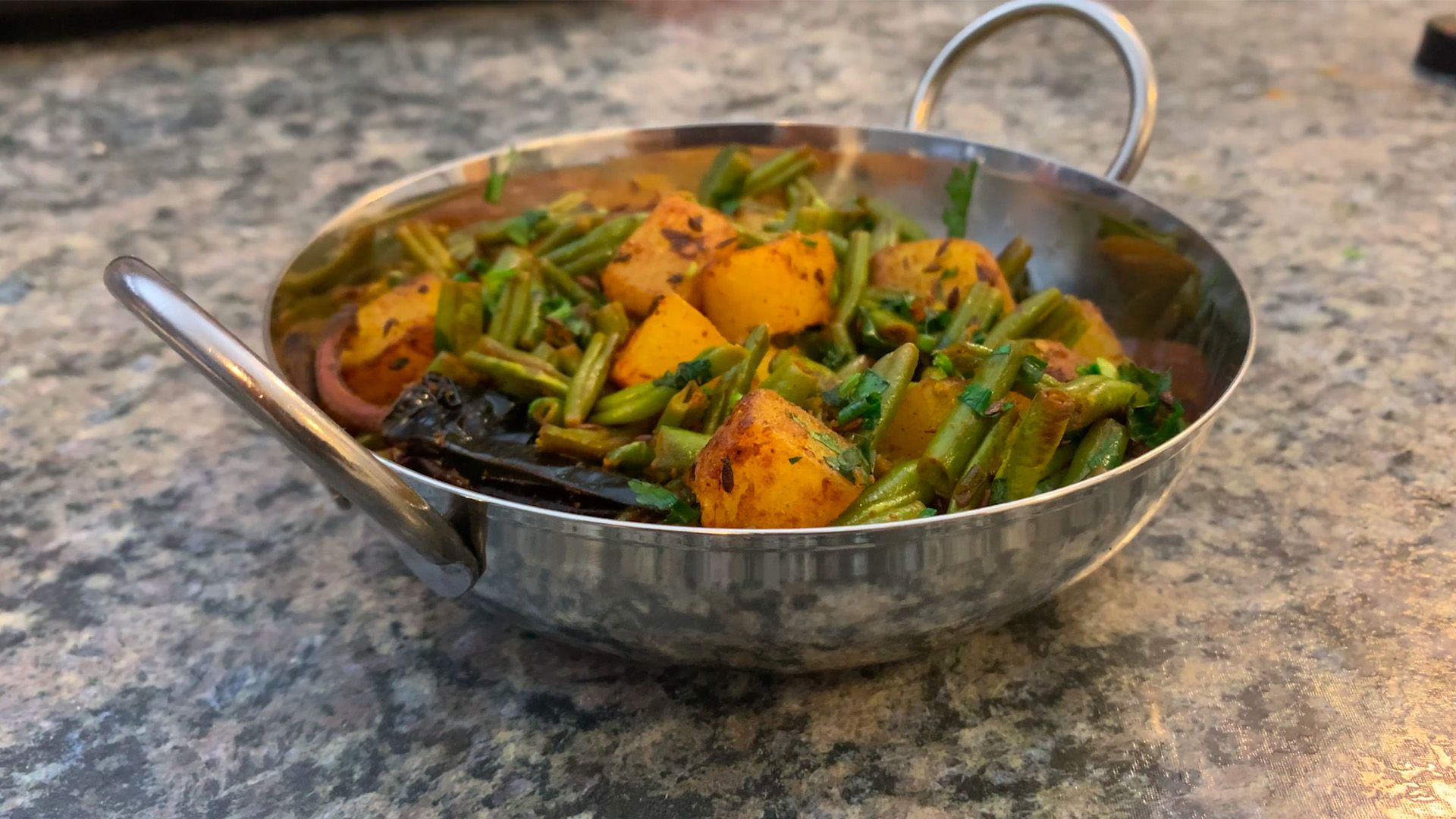 Aloo Beans Recipe - Potato & Green Beans Sabji