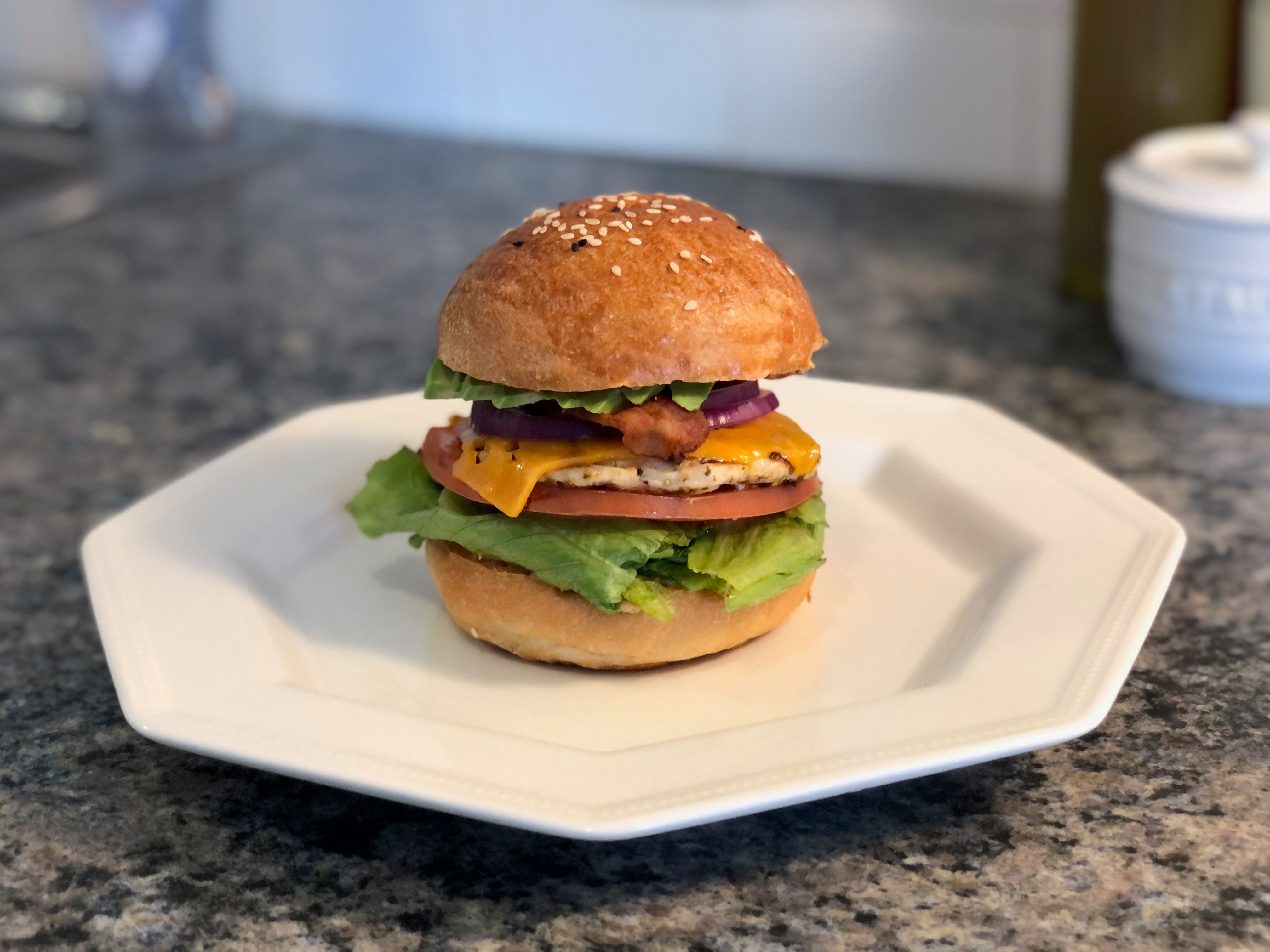 Juicy California Grilled Chicken Burger Recipe