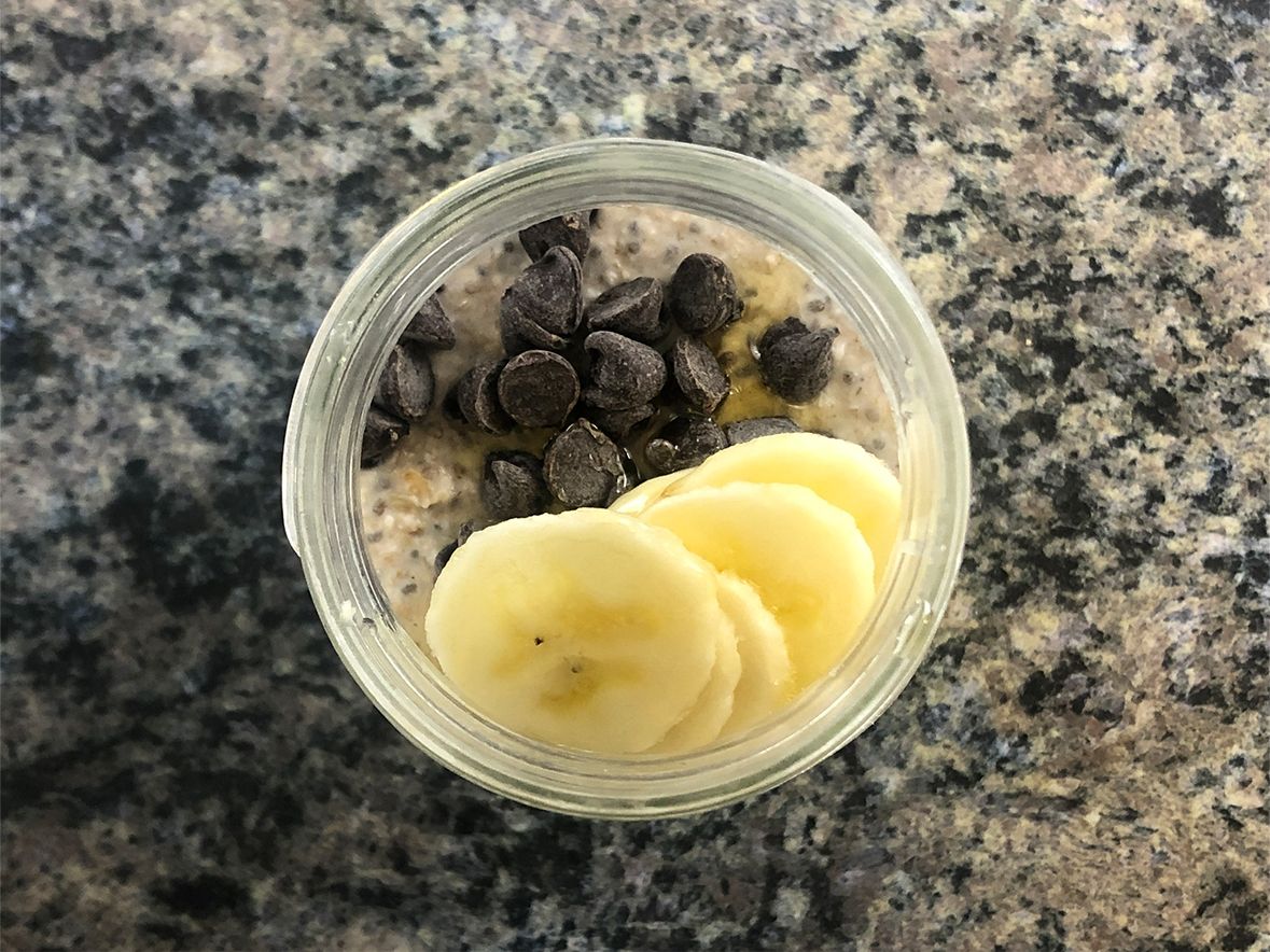 Easy Banana Chocolate Chip Overnight Oats Recipe