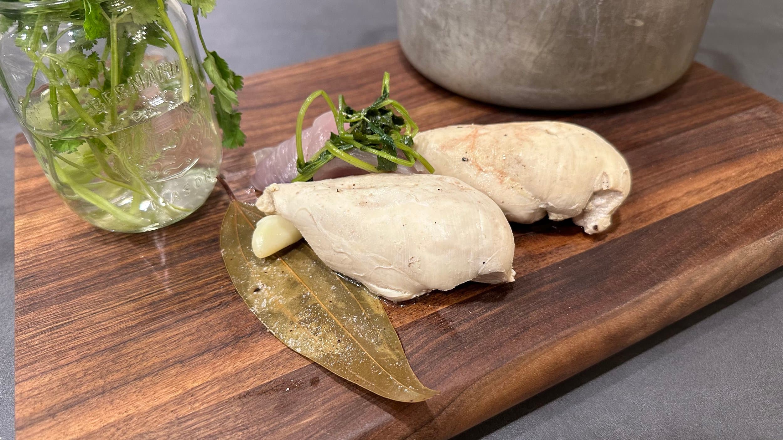 Quick and Easy Juicy Poached Chicken Breast Recipe