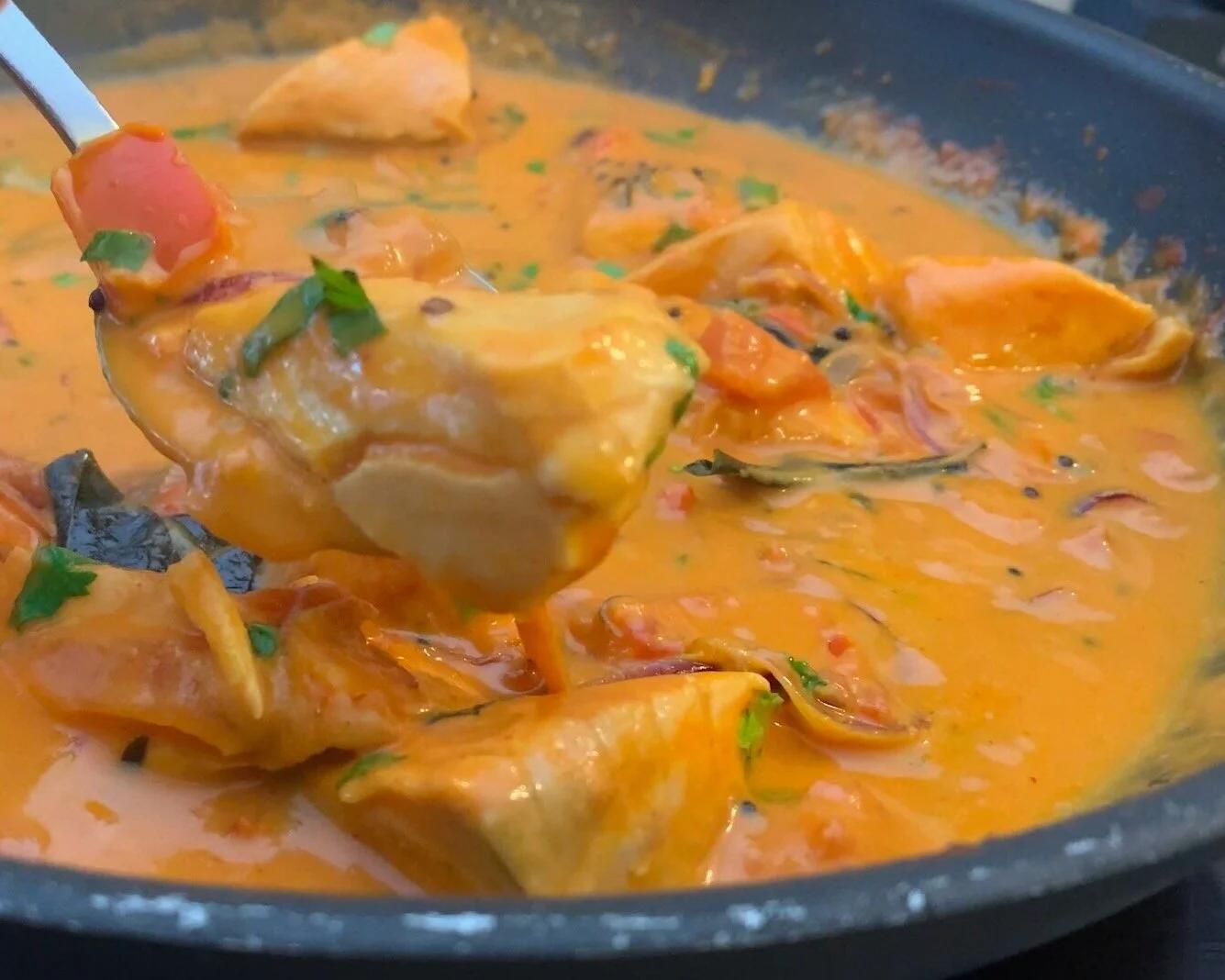 Easy One-Pan Salmon Coconut Curry Recipe