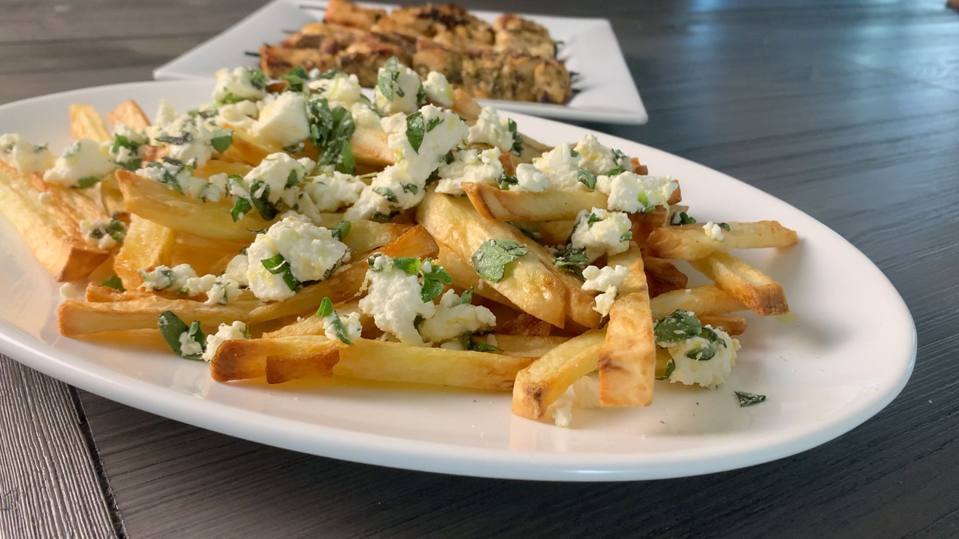 Easy Air Fryer Greek-Style Feta Fries Recipe