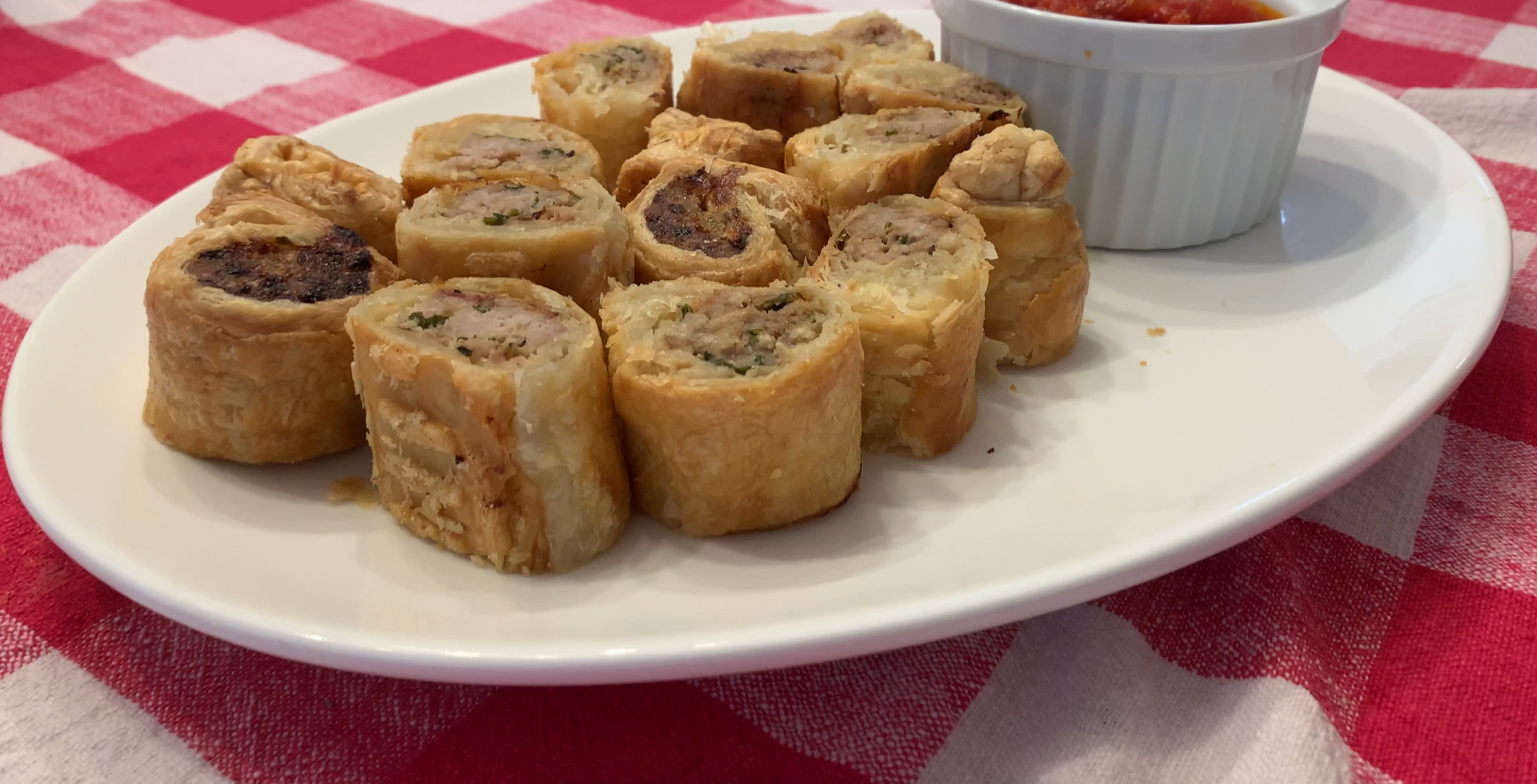Air Fryer Mini Puff Pastry Sausage Rolls