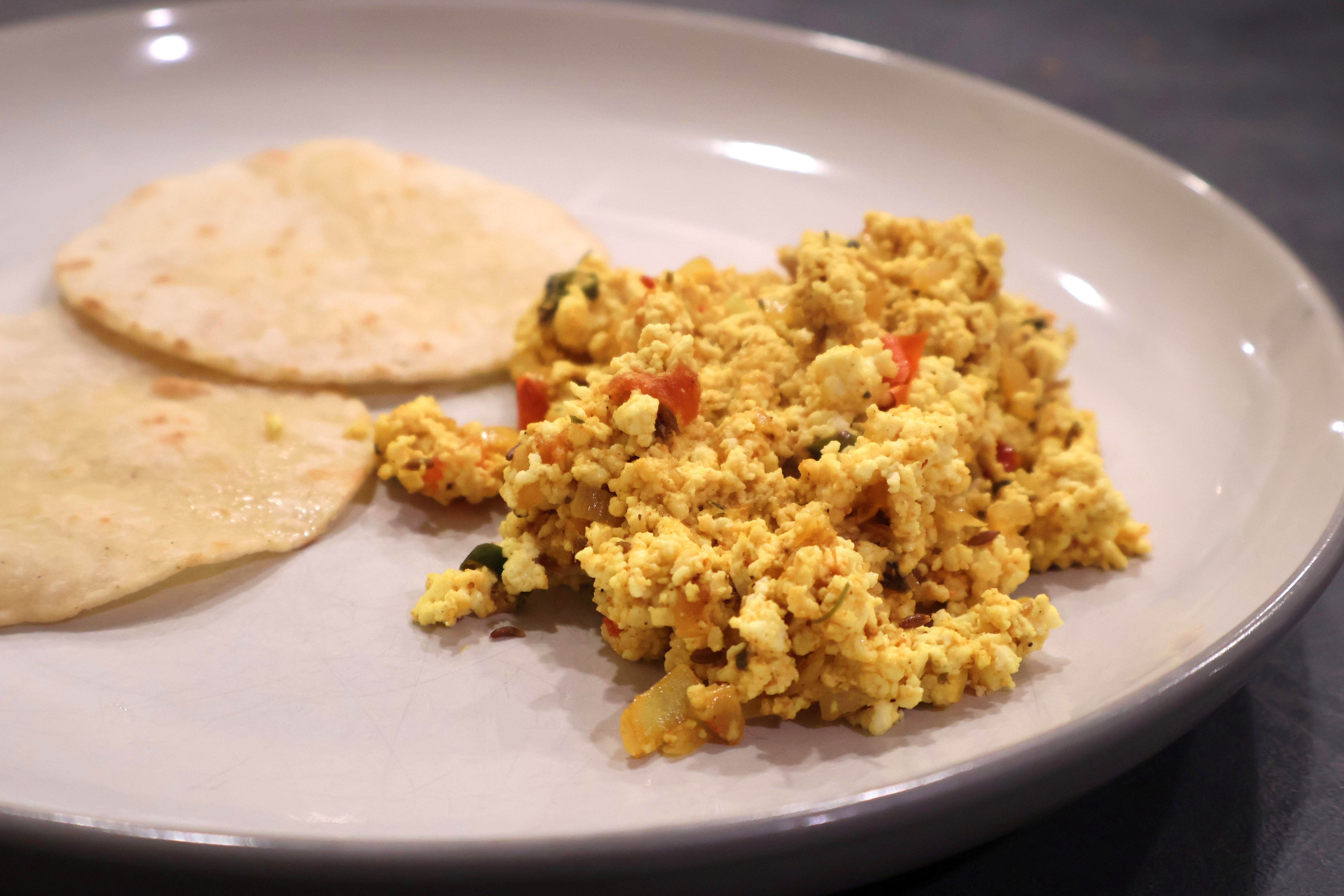 Paneer Bhurji - Scrambled Indian Cottage Cheese