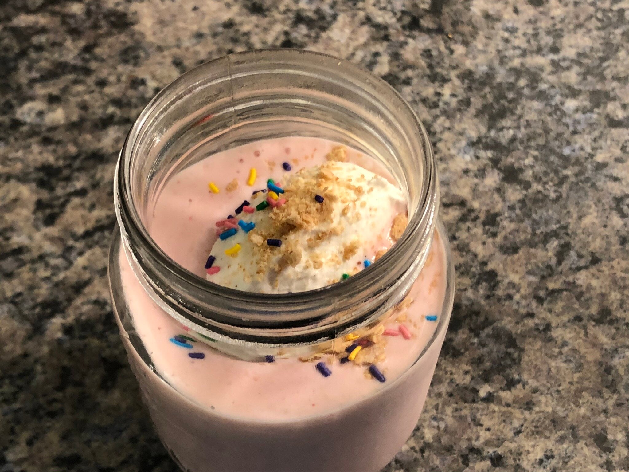Healthy Protein Strawberry Cheesecake Smoothie