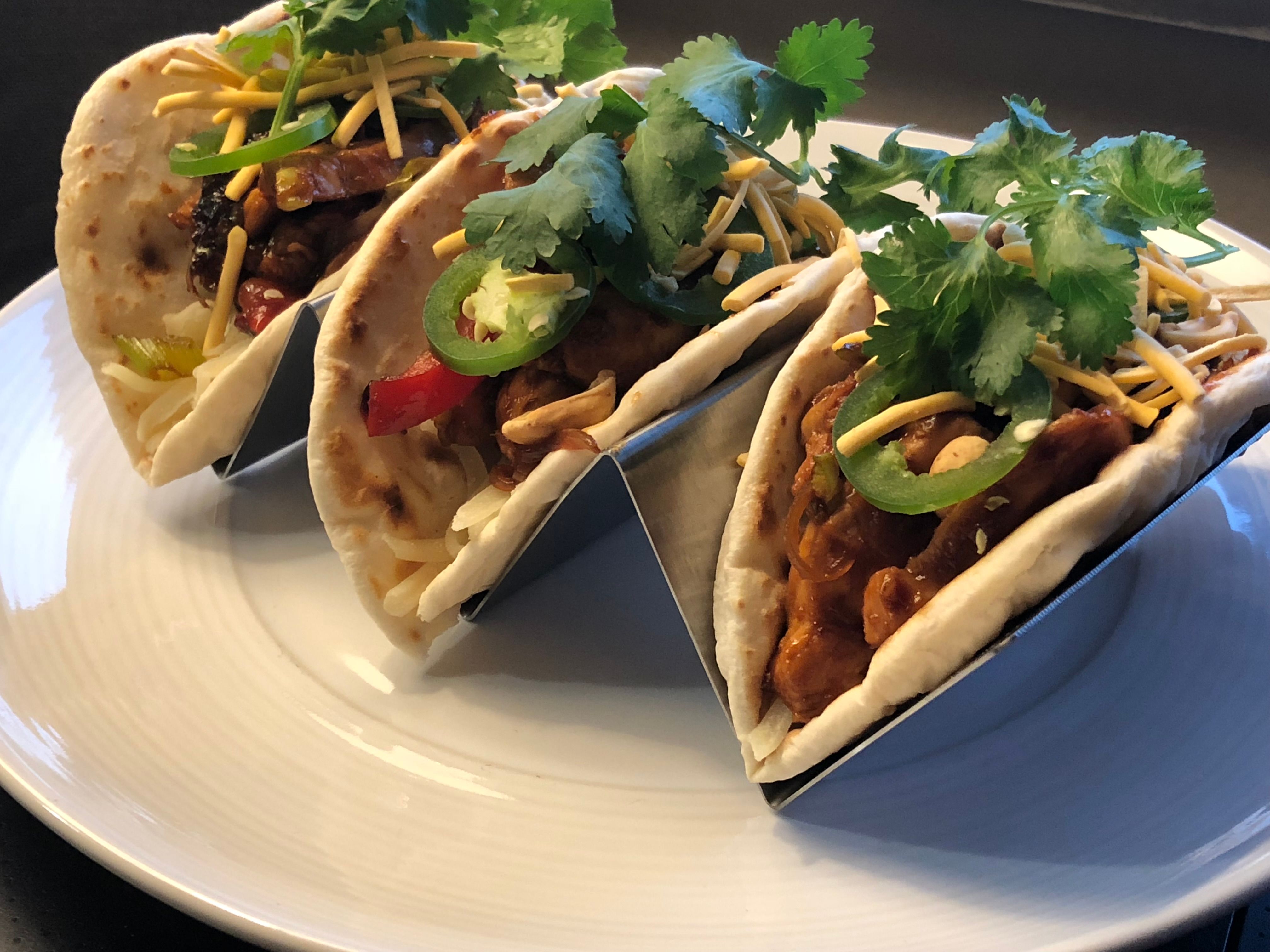 Asian Fusion Chicken Tacos