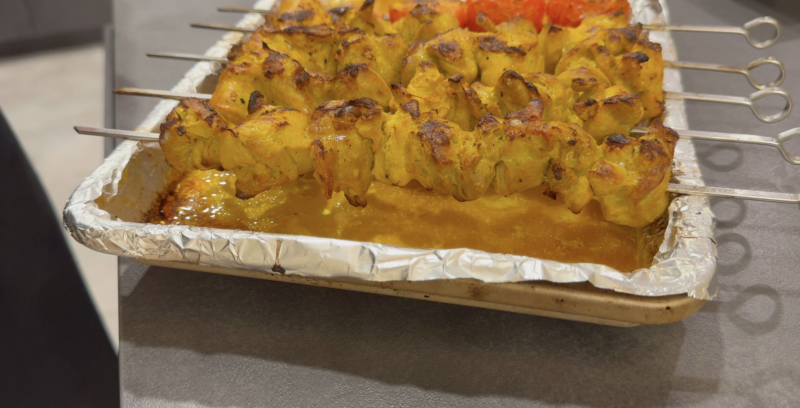 Oven-Broiled Iranian Chicken Skewers - Joojeh Kebab