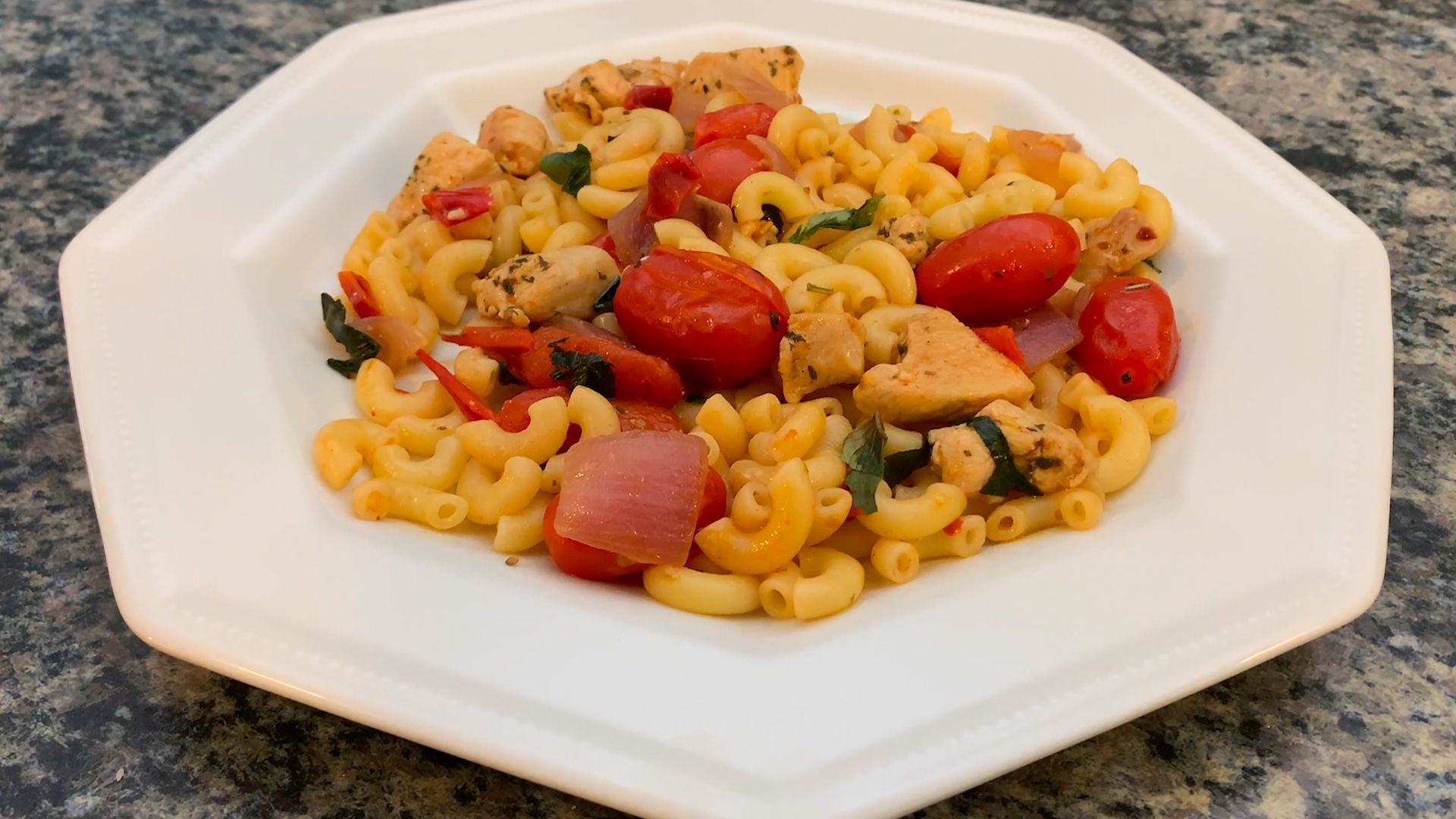 Healthy Chicken Veggie Pasta with Calabrian Peppers