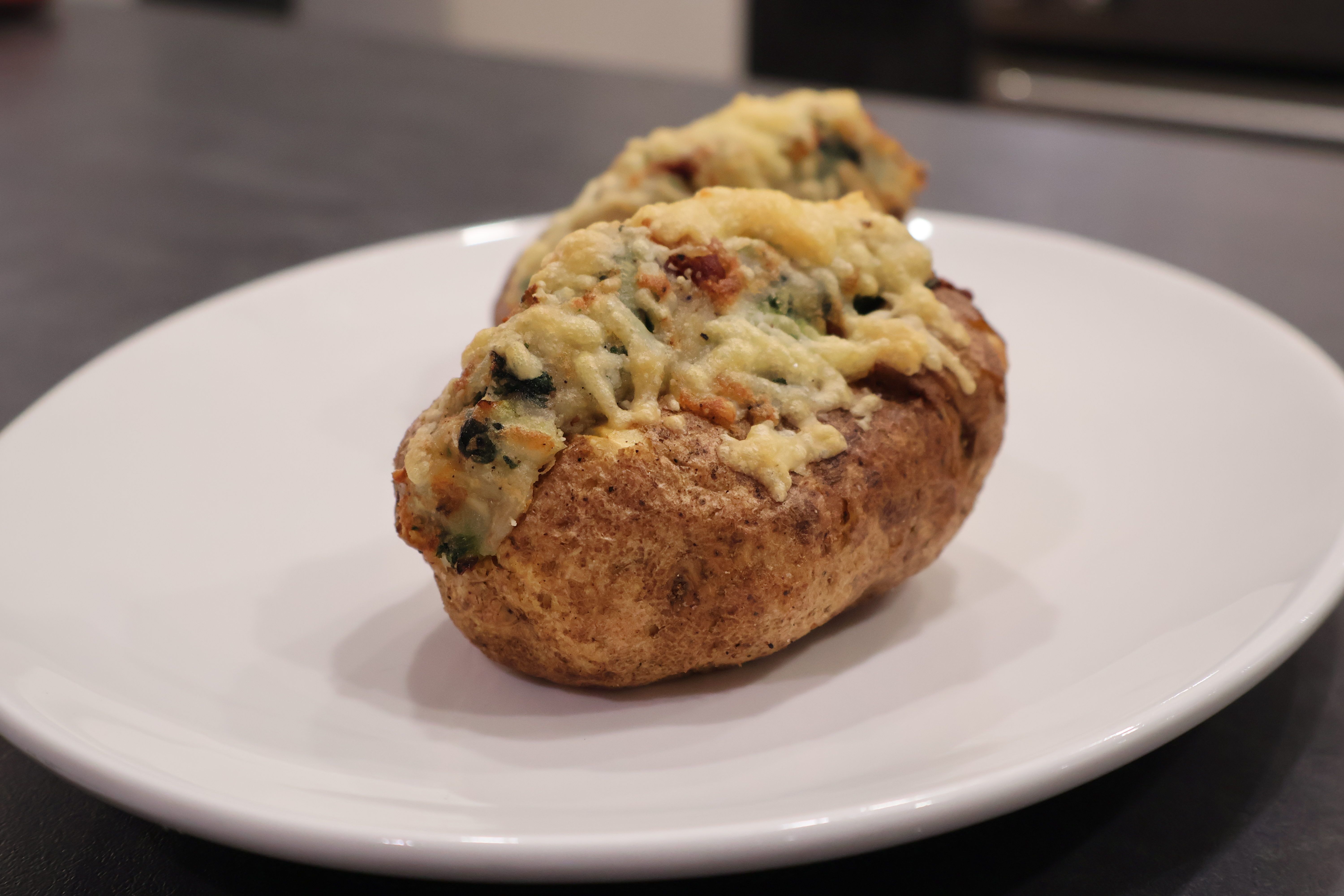 Air Fryer Twice Baked Potatoes Irish Style