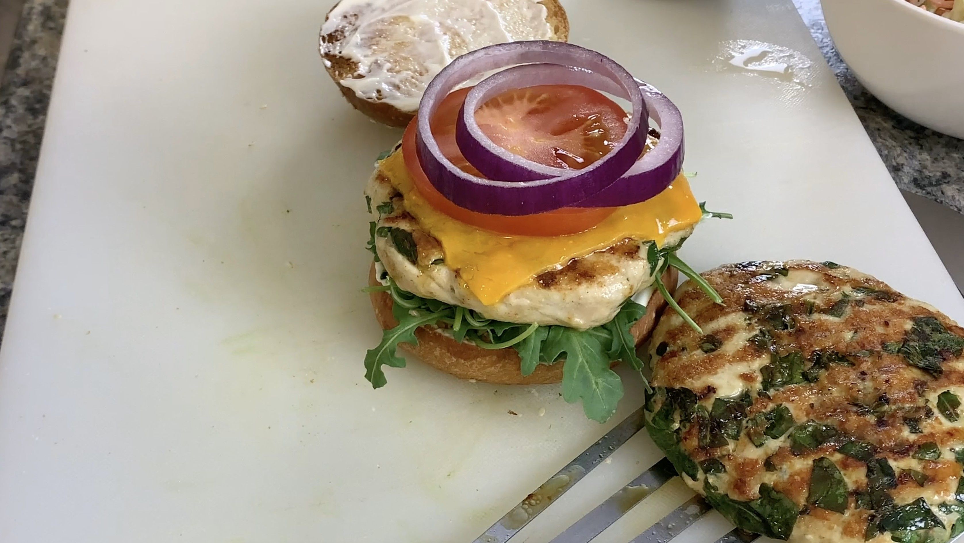Super Healthy Spinach Turkey Burger Recipe