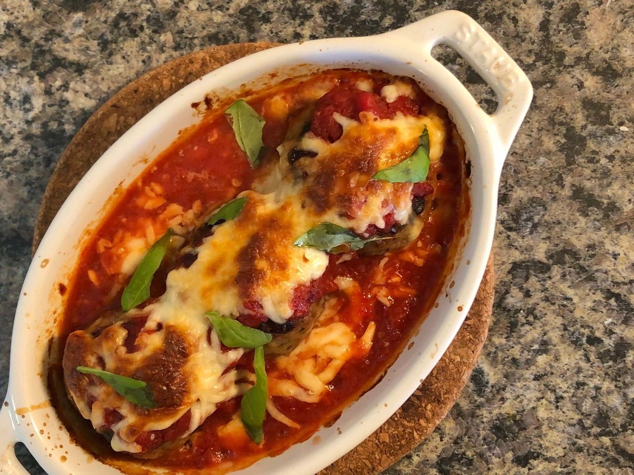Cheesy Oven-Baked Meatball Casserole in Marinara Sauce