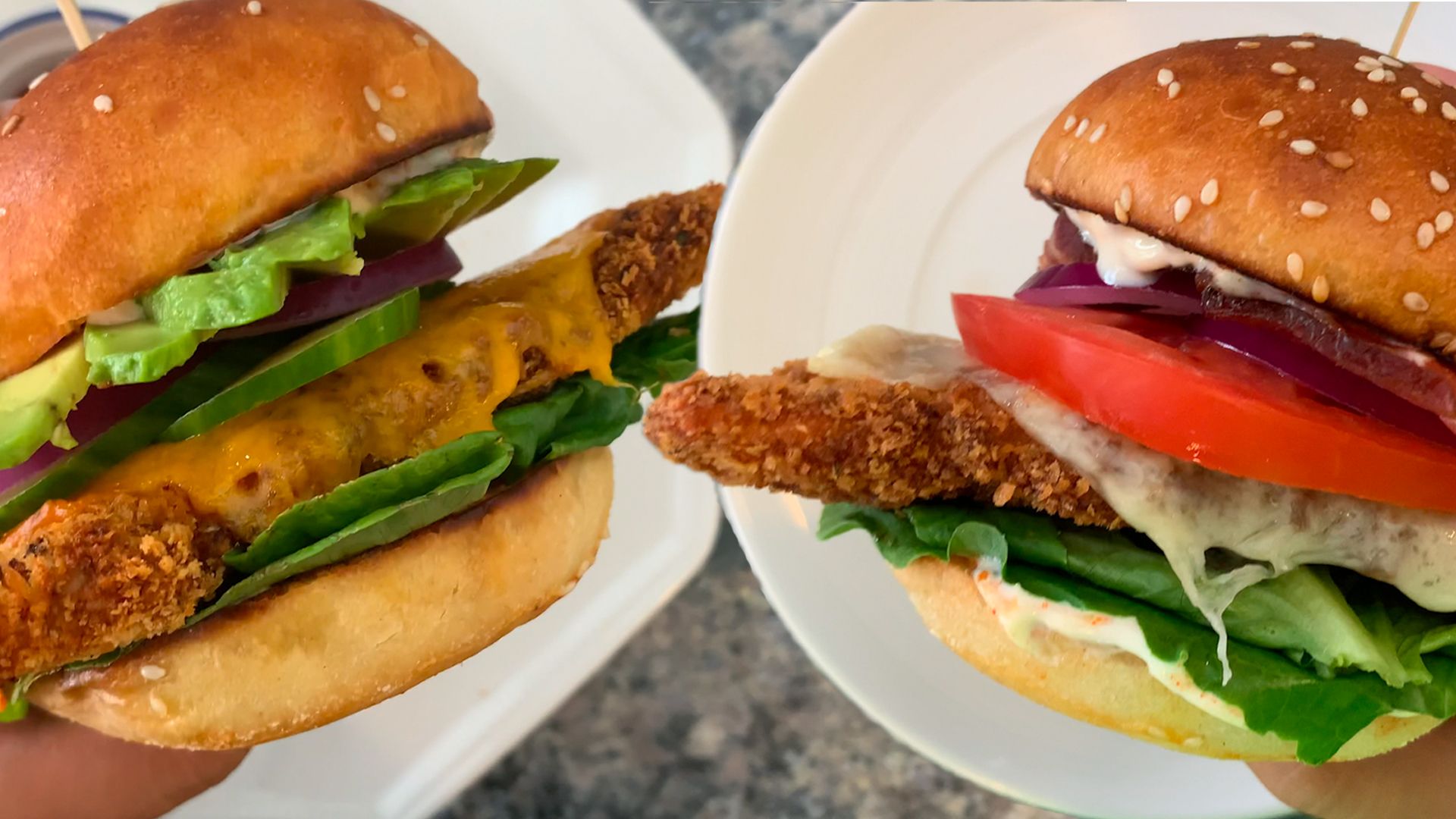 Crispy Panko Chicken Burger - Baked, Fried or Air-fried!