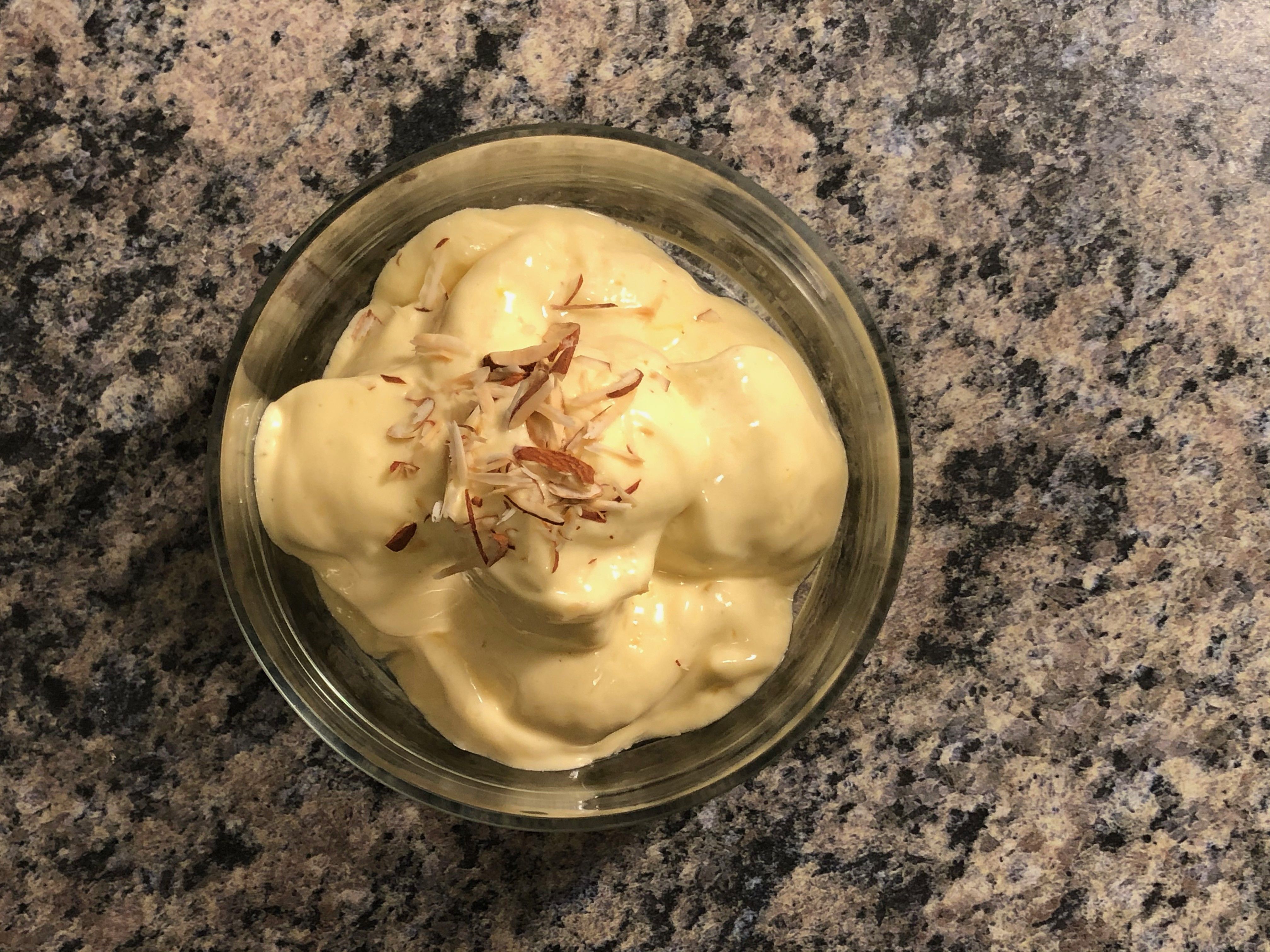 Healthy Mango and Vanilla Protein Ice Cream