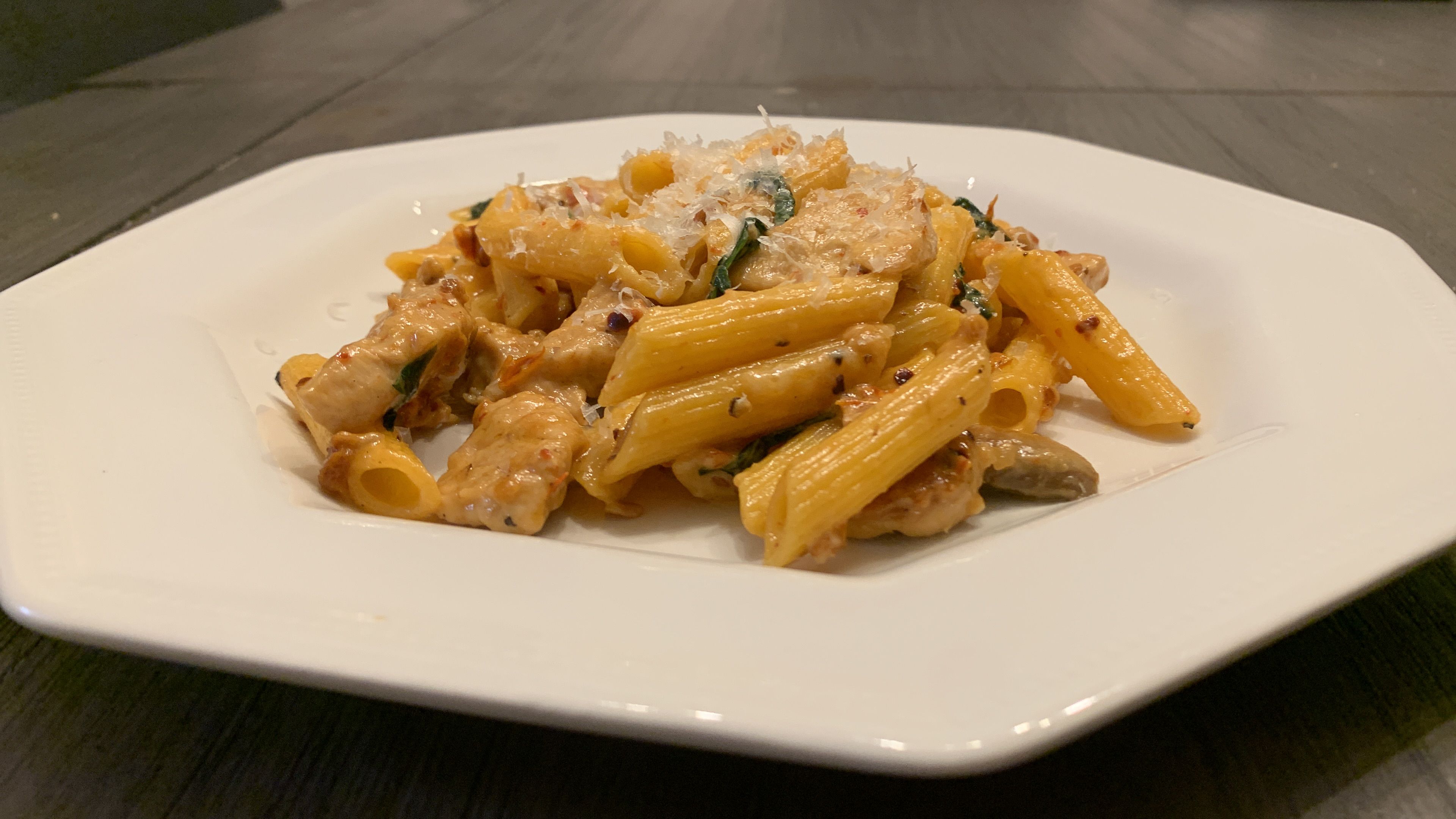 Easy Spicy Creamy Chicken Penne Pasta Recipe