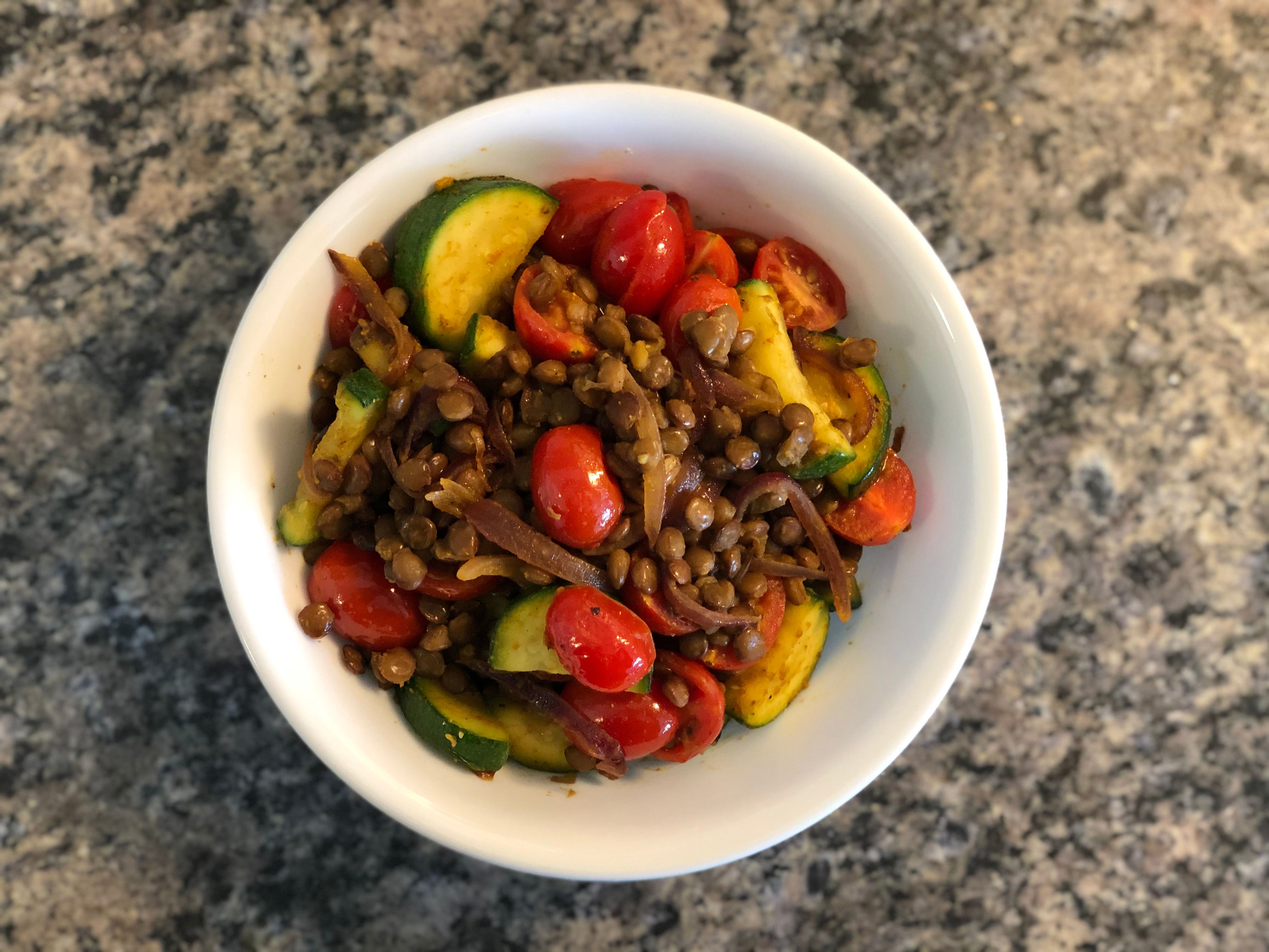 Healthy Vegan Lentil Salad | Quick Easy Lunch Recipes
