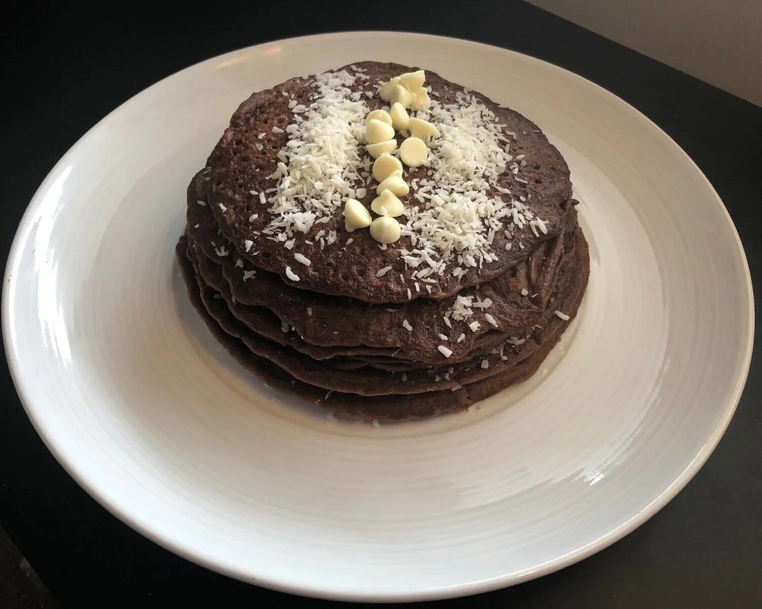 Easy Coconut Milk Chocolate Pancakes Recipe