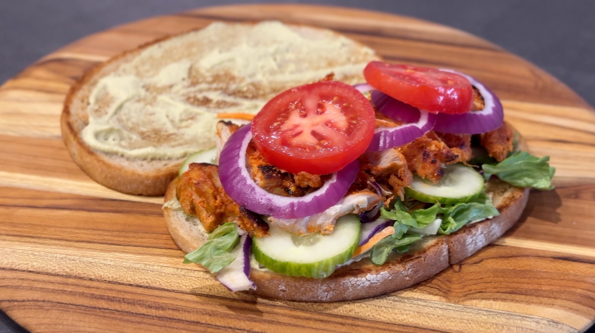 Delicious Baked Tandoori Chicken Sandwich Recipe