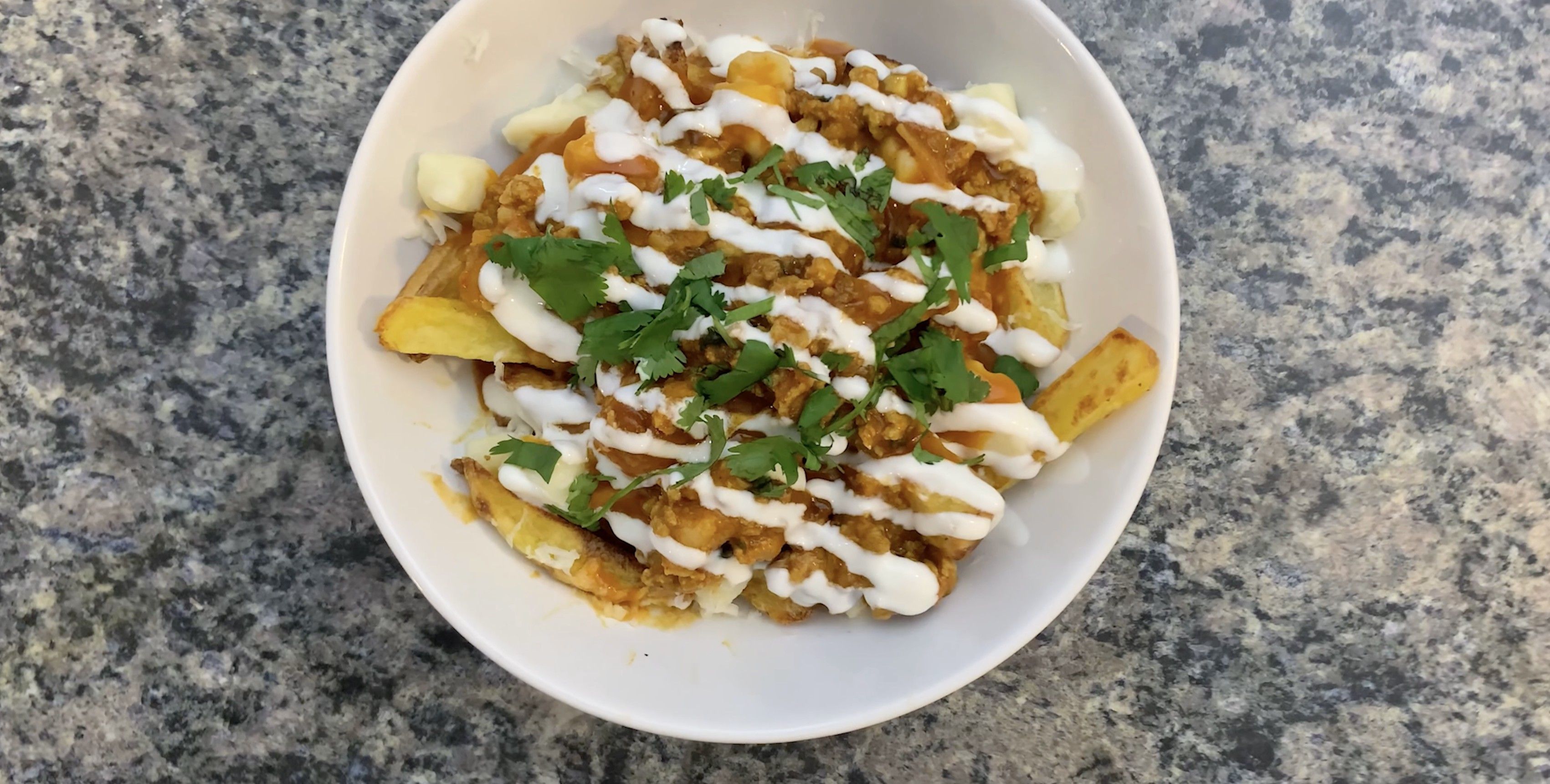 Mouthwatering Indian Fusion Aloo Keema Poutine Recipe