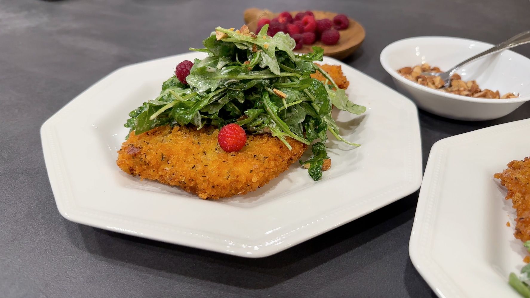 Panko-Crusted Lemon and Thyme Chicken Schnitzel