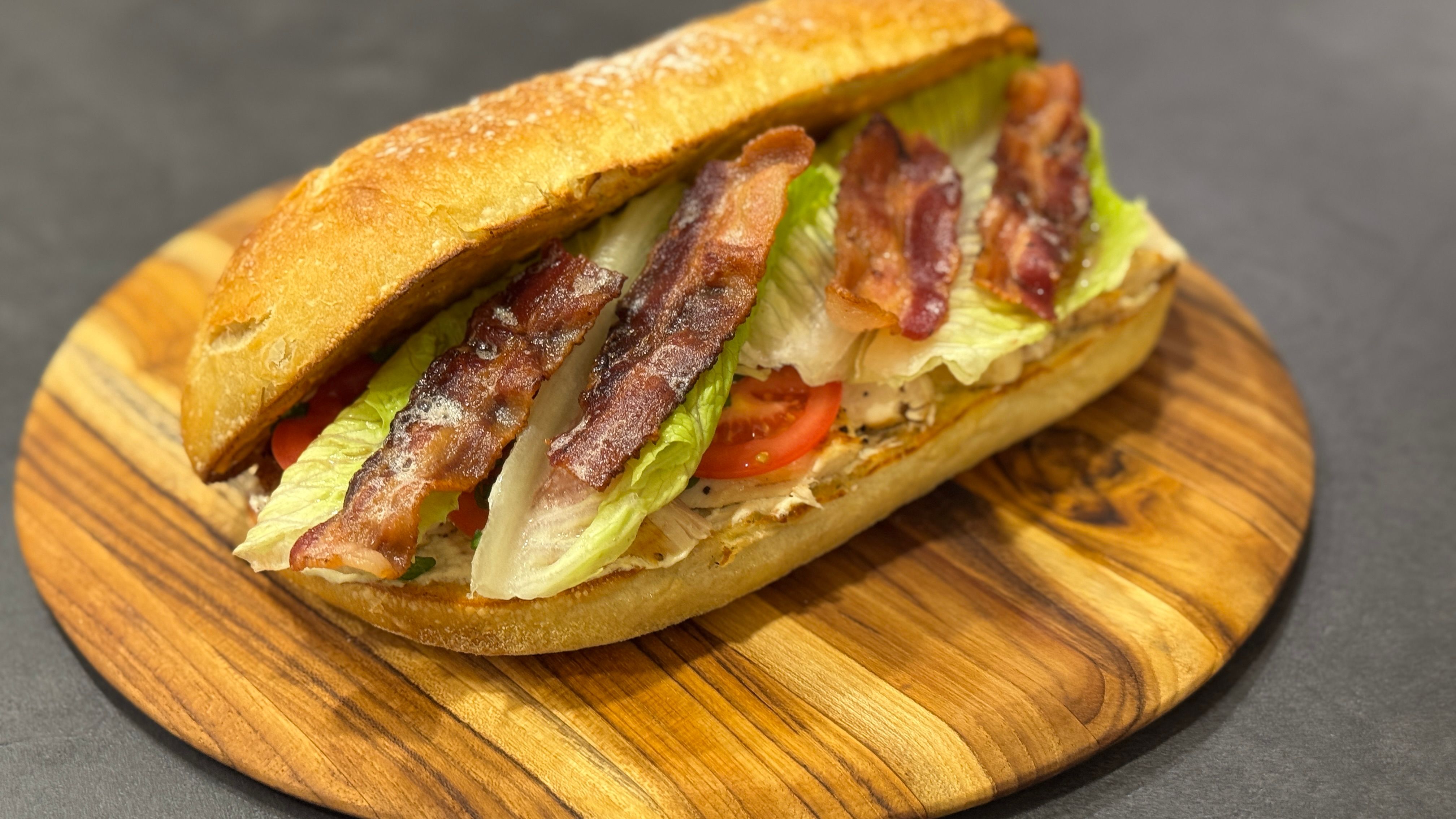 Juicy Grilled Chicken Caesar Salad Sandwich