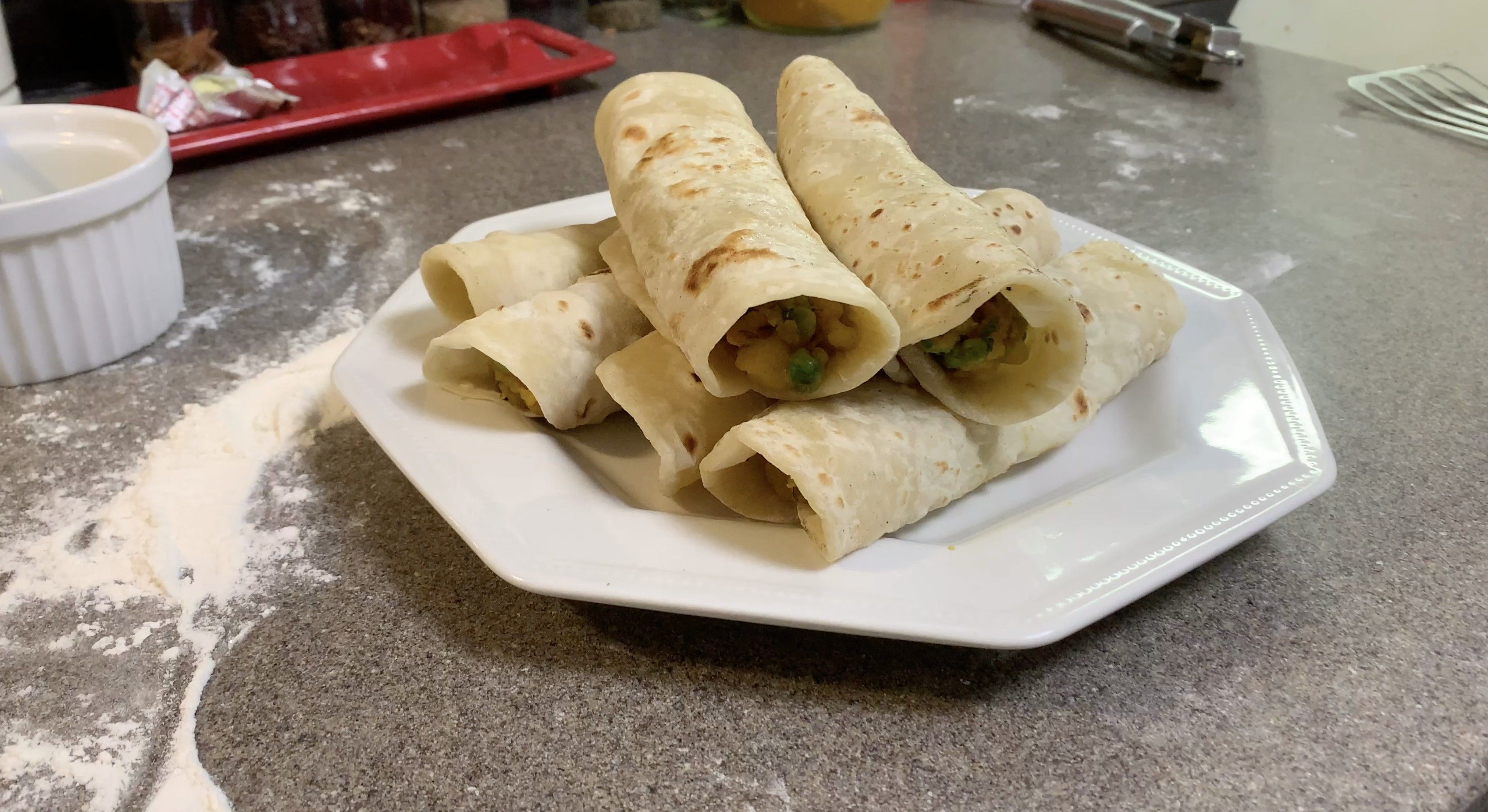 Delicious North Indian Potato Wrap Recipe