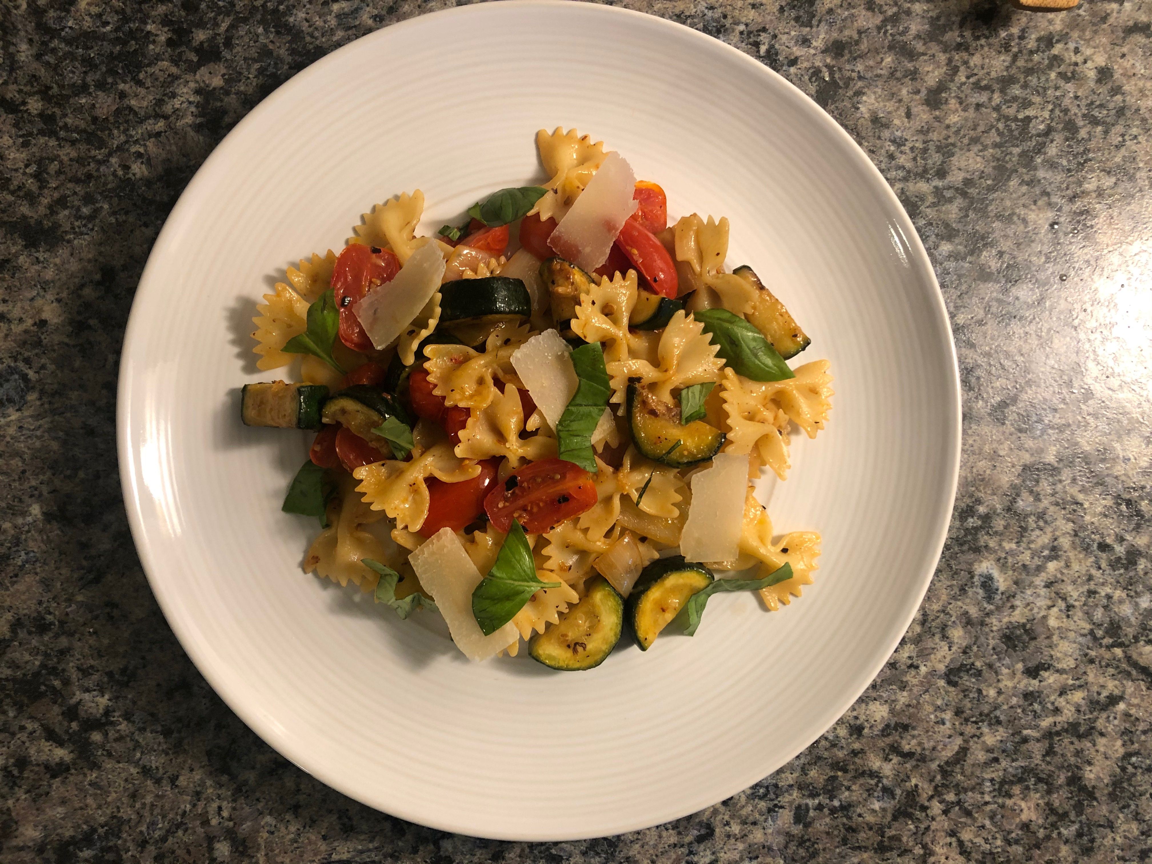 Mediterranean Pasta with Summer Vegetables