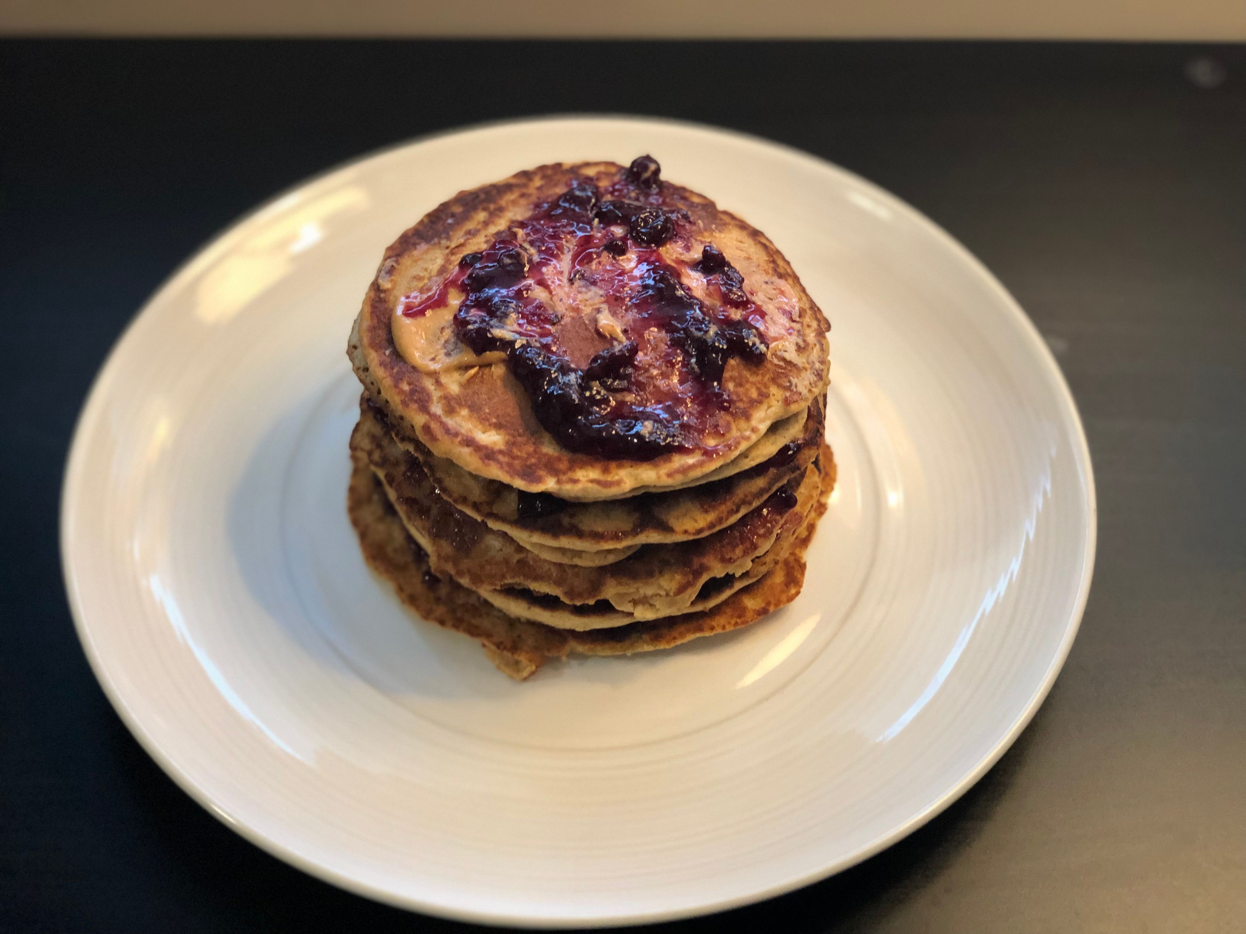 Peanut Butter Jelly Sandwich Pancakes Recipe