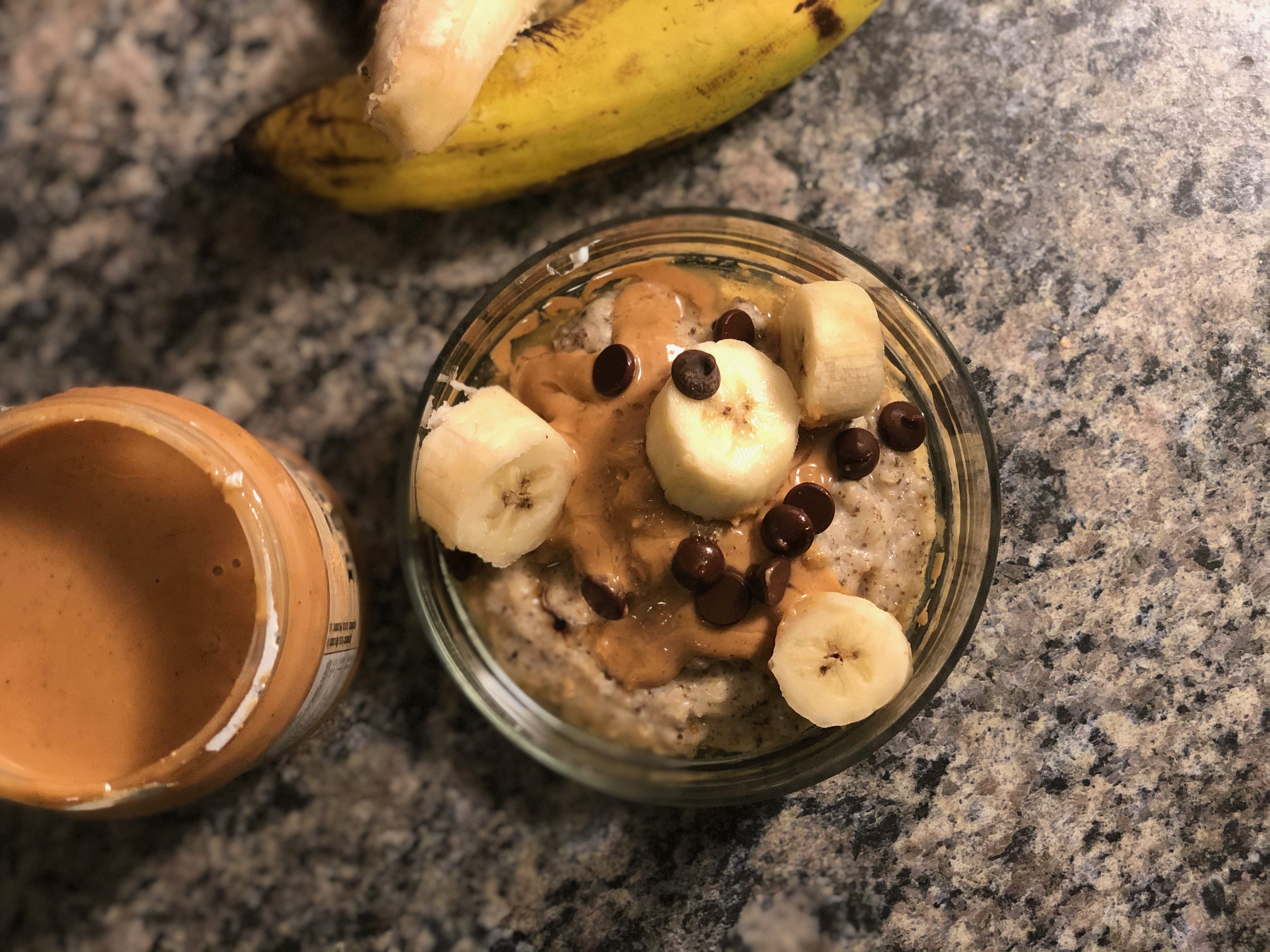 Warm Peanut Butter Banana Oatmeal Recipe