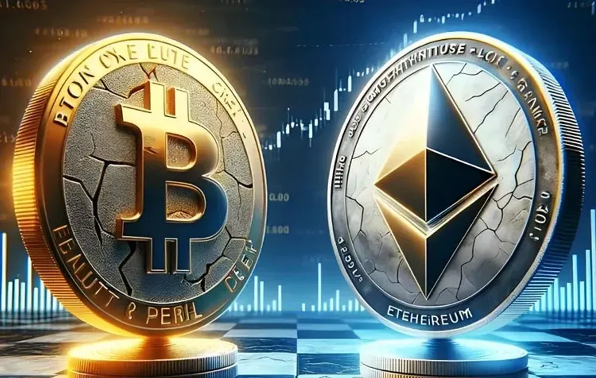 Por que Bitcoin e Ethereum caem enquanto outros ativos sobem