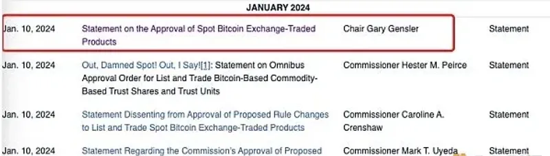 SEC正式批准比特幣現貨ETF：十年申請歷程回顧與未來布局