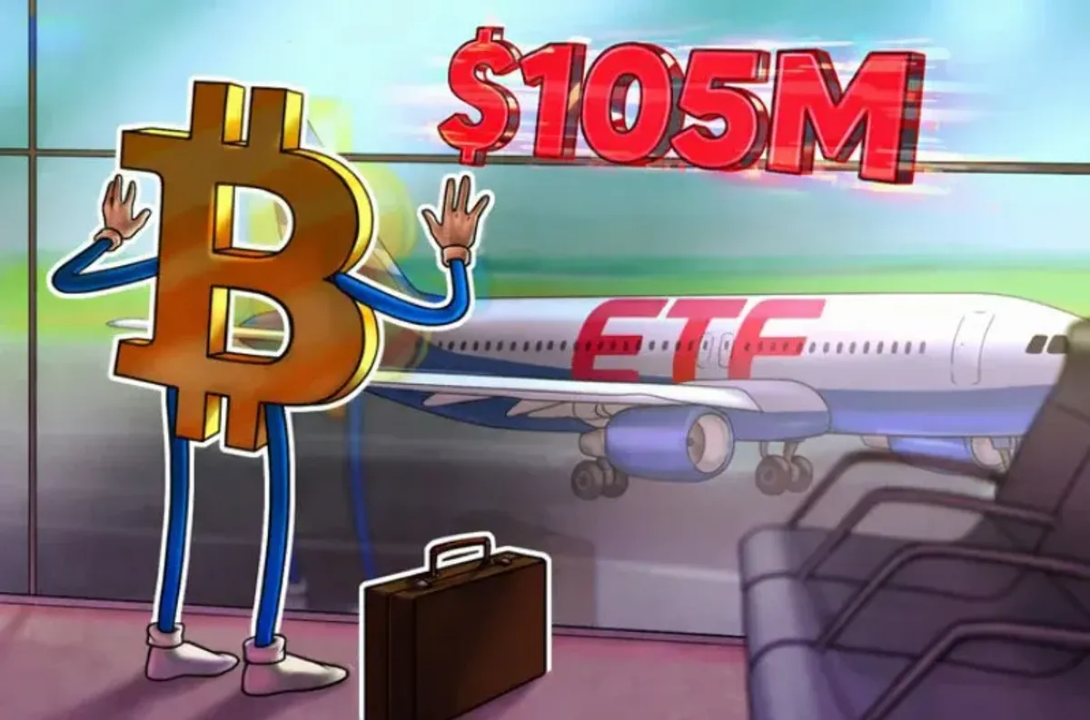 Bitcoin ETF $105M Outflow, IBIT Buyer Laurore Takes $436M