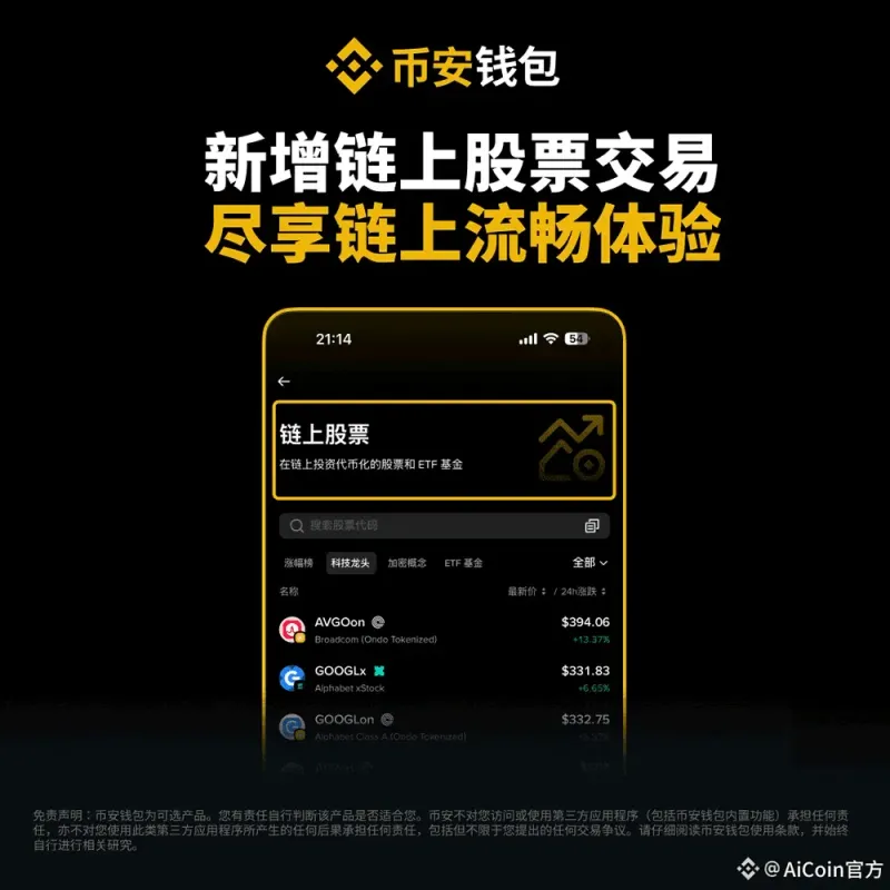 币安钱包链上股票功能全攻略：如何在链上买美股代币化资产