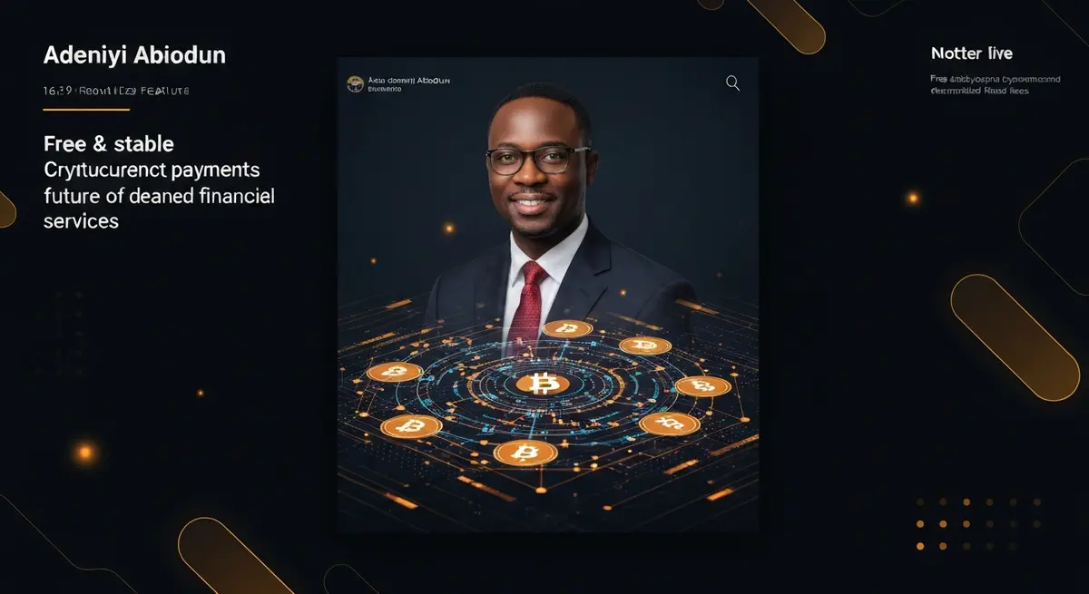 Adeniyi Abiodun：免費穩定幣支付與代理金融的未來趨勢分析