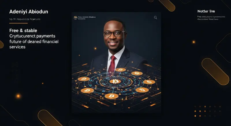 Adeniyi Abiodun：免費穩定幣支付與代理金融的未來趨勢分析