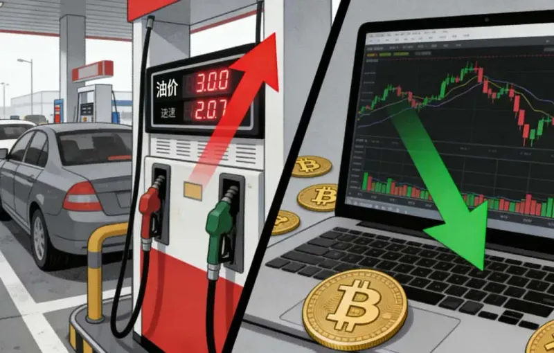 Crudo sube, Bitcoin baja: volatilidad geopolítica y energía