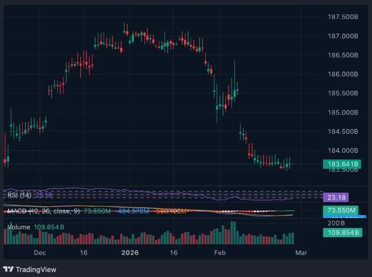 USDT (Tether) sufre segunda caída consecutiva de su capitalización de mercado