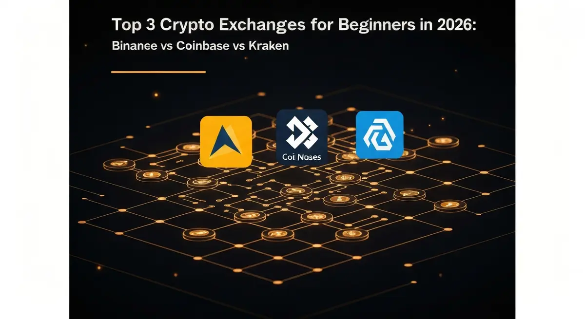 2026新手首選加密貨幣交易所：幣安、Coinbase、Kraken比較