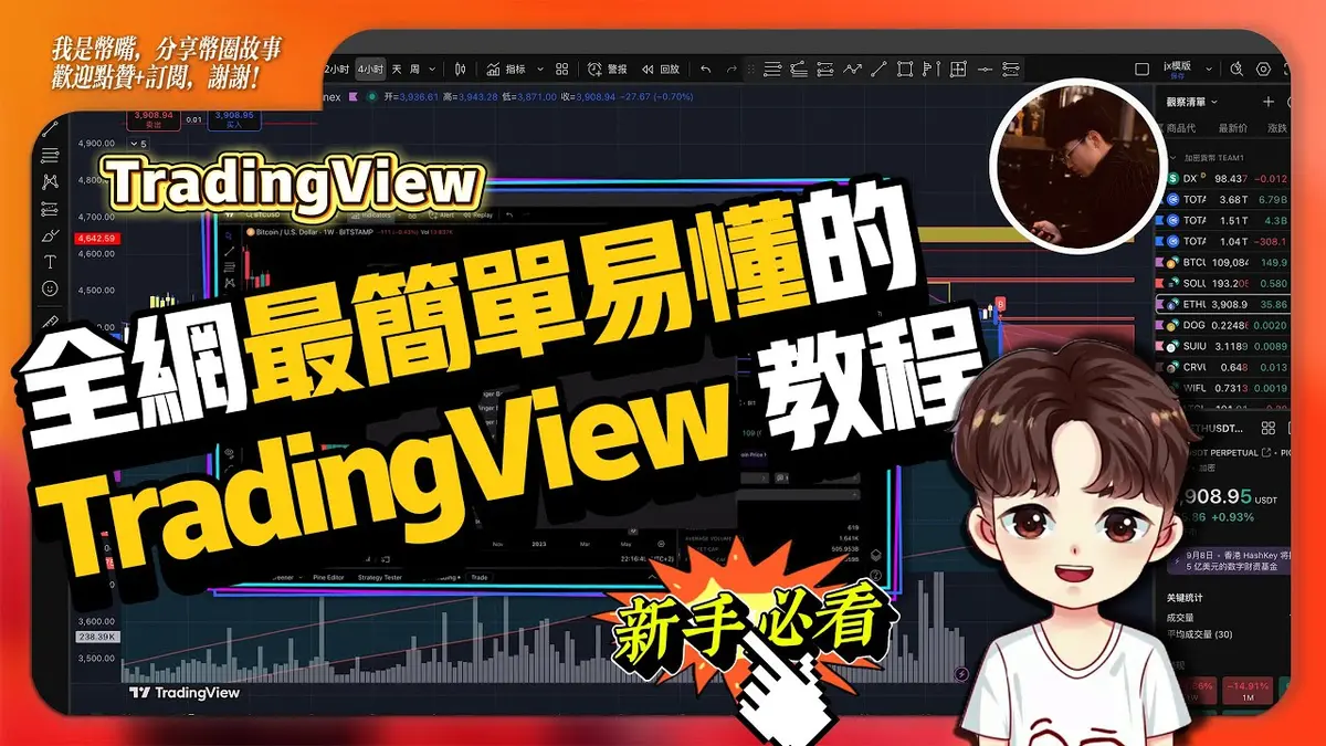TradingView 教学2025：新手看盘全攻略，零基础保姆级教程