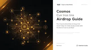 Cosmos Airdrop Guide 2026: Upcoming Drops & Staking Requirements