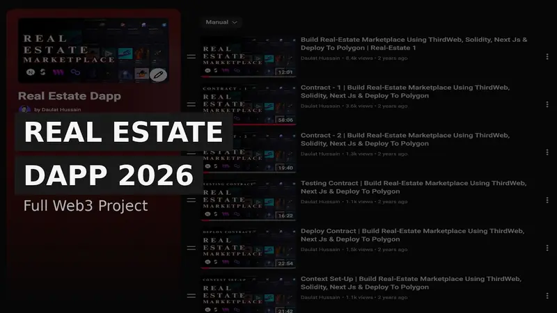 Guía 2026: Crea un DApp Inmobiliario con Solidity y Next.js