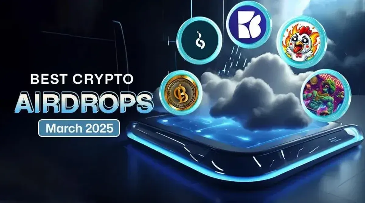 Top airdrops de criptomonedas marzo 2025
