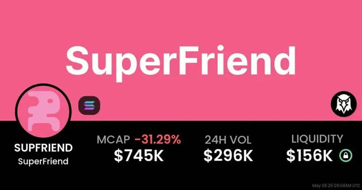 SuperFriend: Token Meme IA na Solana com Recompensas SOL