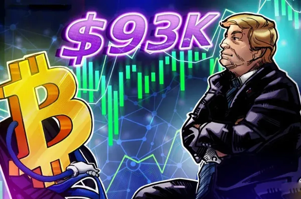 特朗普暗示将采取针对哥伦比亚的行动解读，比特币（BTC）涨至接近9.3万美元
