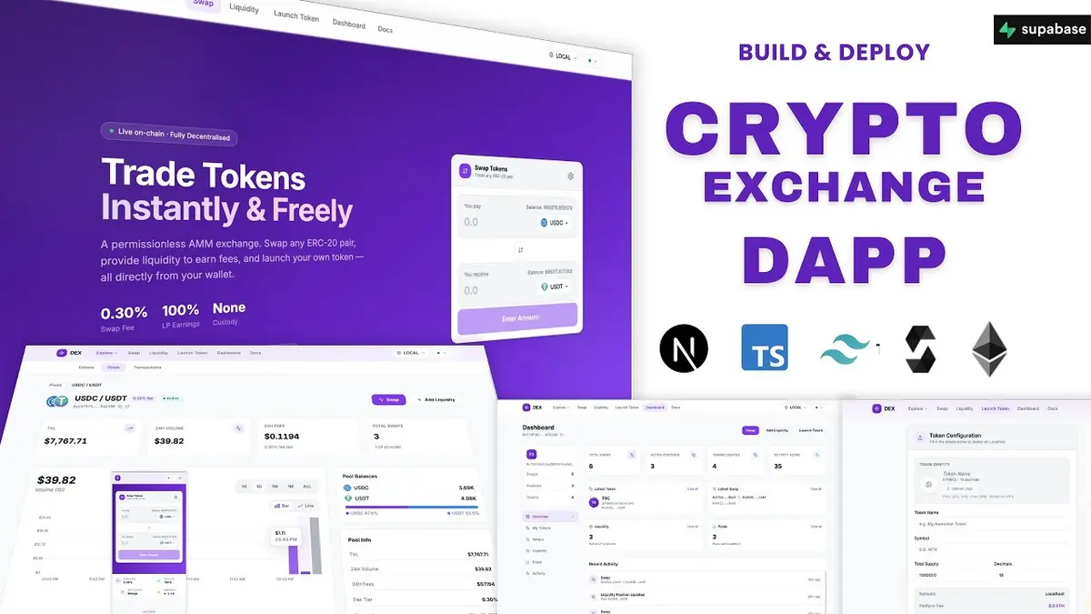 从零搭建DeFi去中心化交易所：Solidity 与 Next.js 完整实战教程