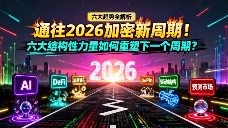 2026加密行業前瞻：六大結構性力量重塑下一個週期