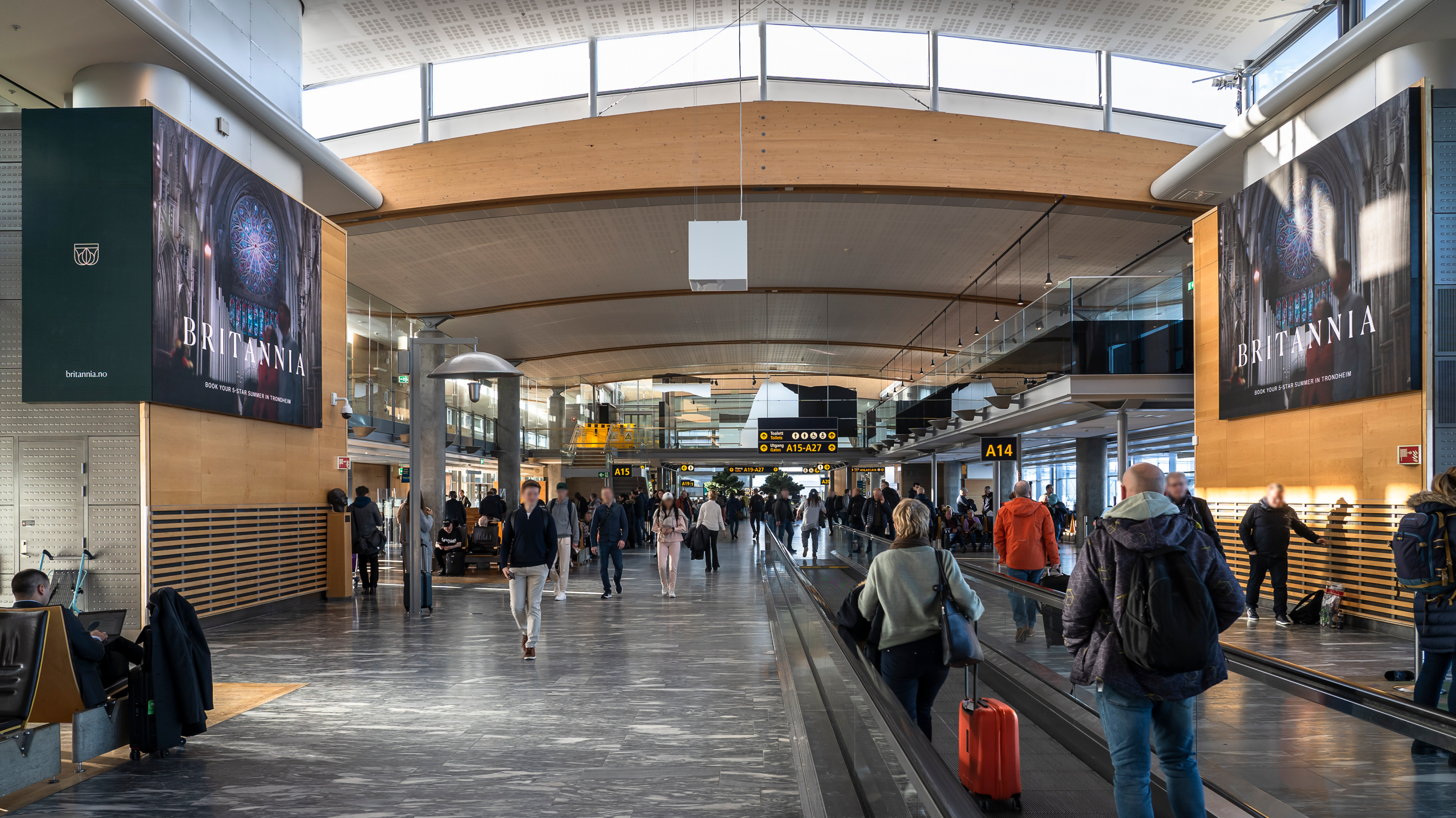 Britannia ads at Gardemoen airport